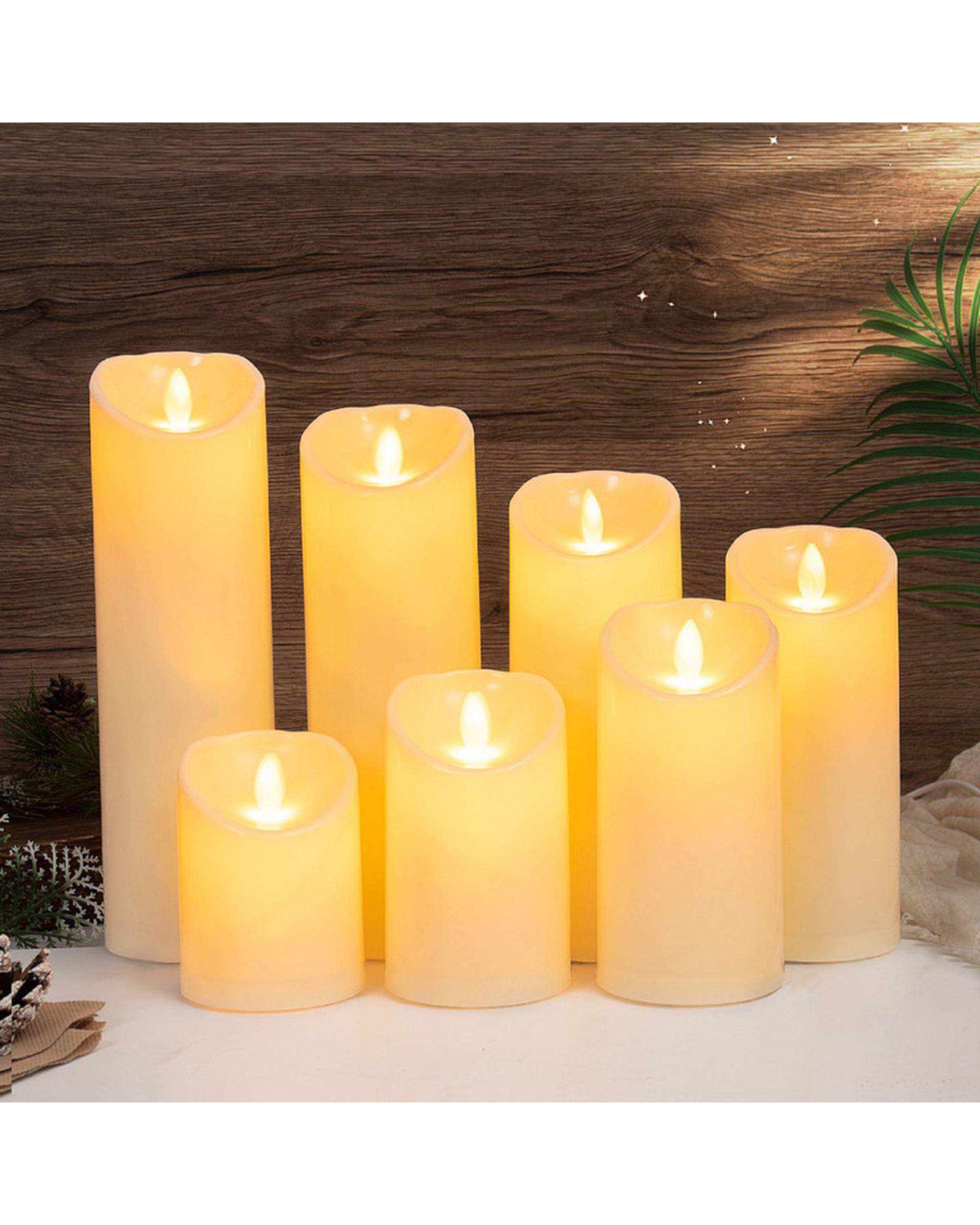 شمع ال ای دی مدل شعله متحرک کد 09 مجموعه 2 عددی