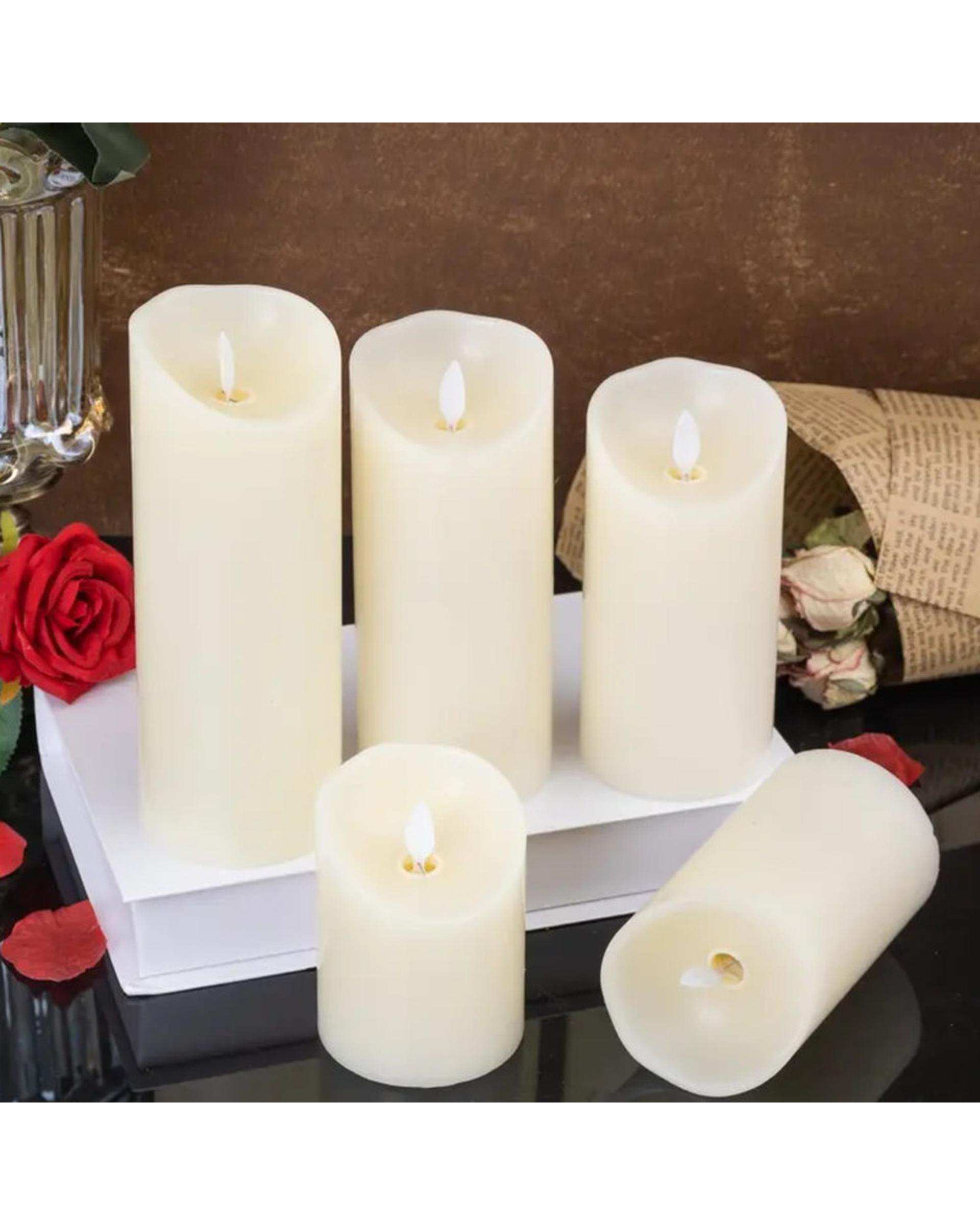 شمع ال ای دی مدل شعله متحرک کد 09 مجموعه 2 عددی