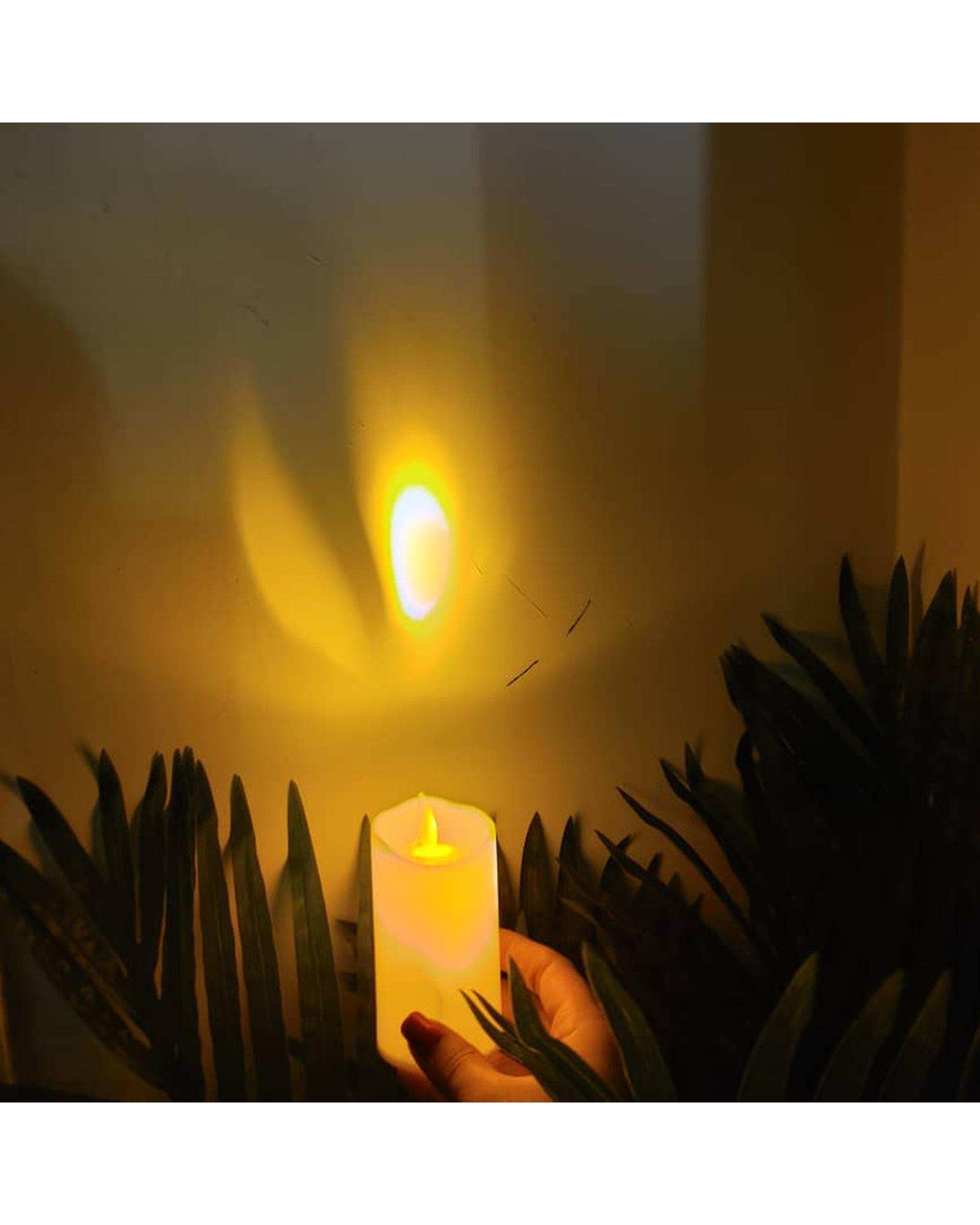 شمع ال ای دی مدل شعله متحرک کد 09 مجموعه 2 عددی