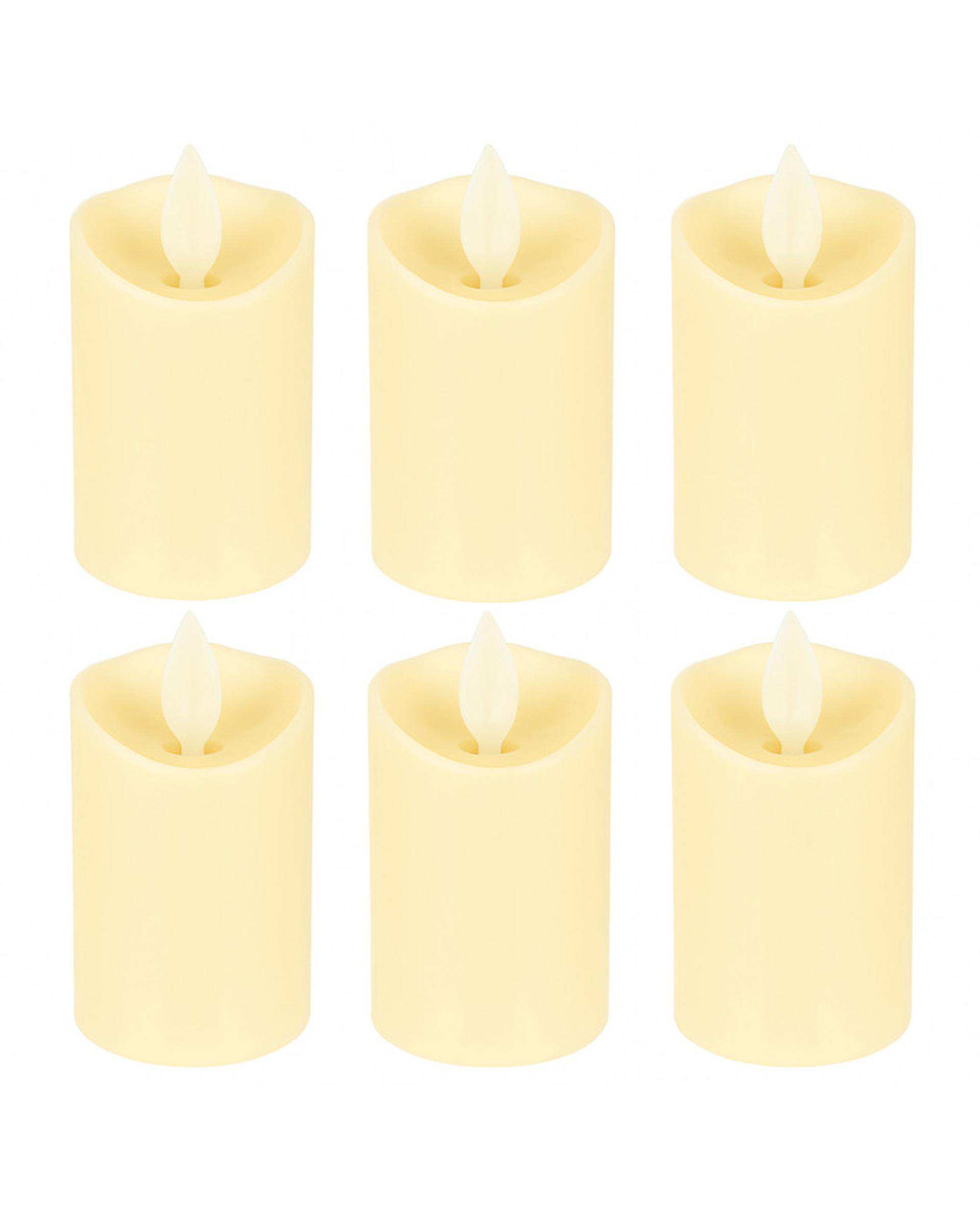 شمع ال ای دی مدل شعله متحرک کد 07 مجموعه 6 عددی