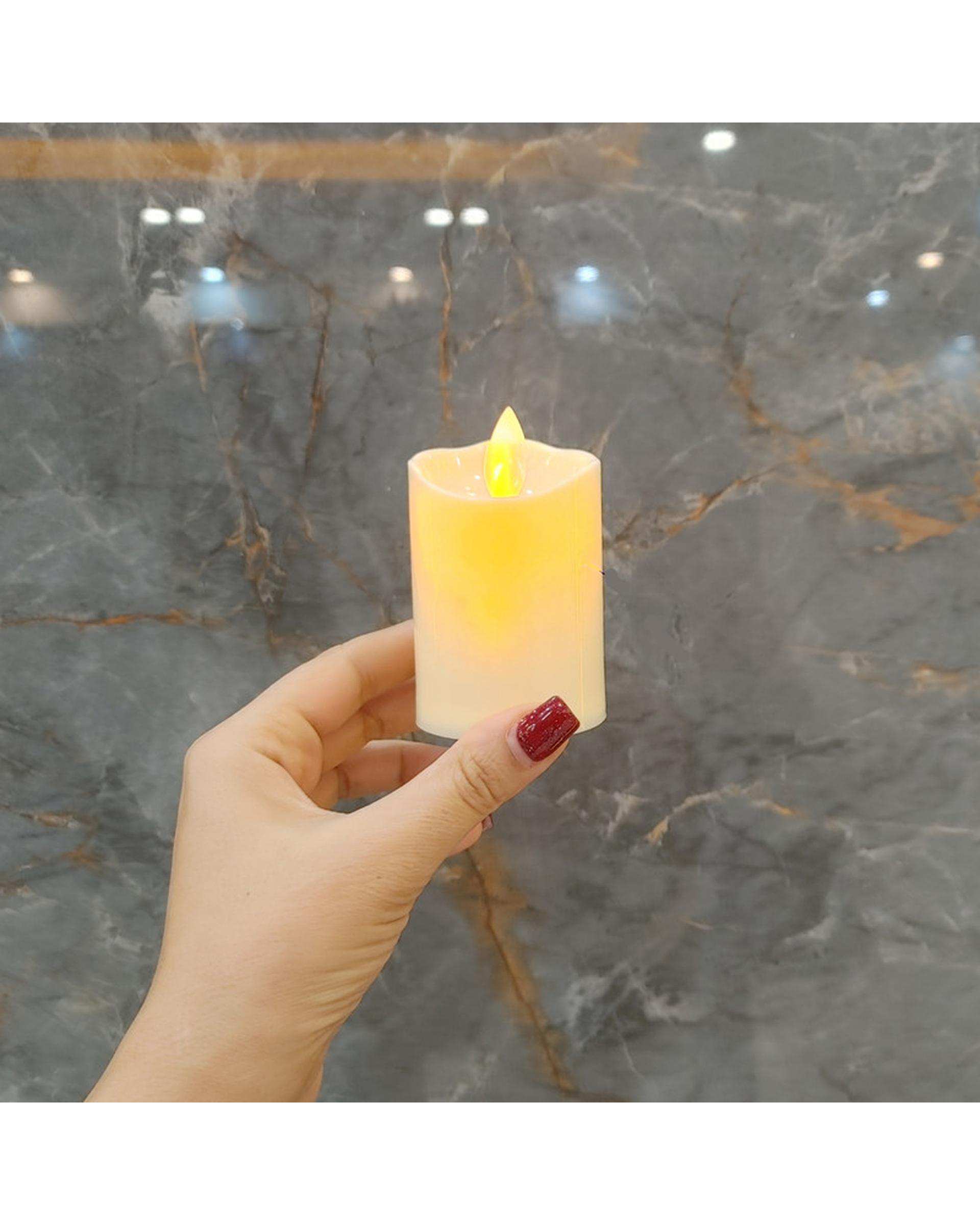 شمع ال ای دی مدل شعله متحرک کد 07 مجموعه 6 عددی