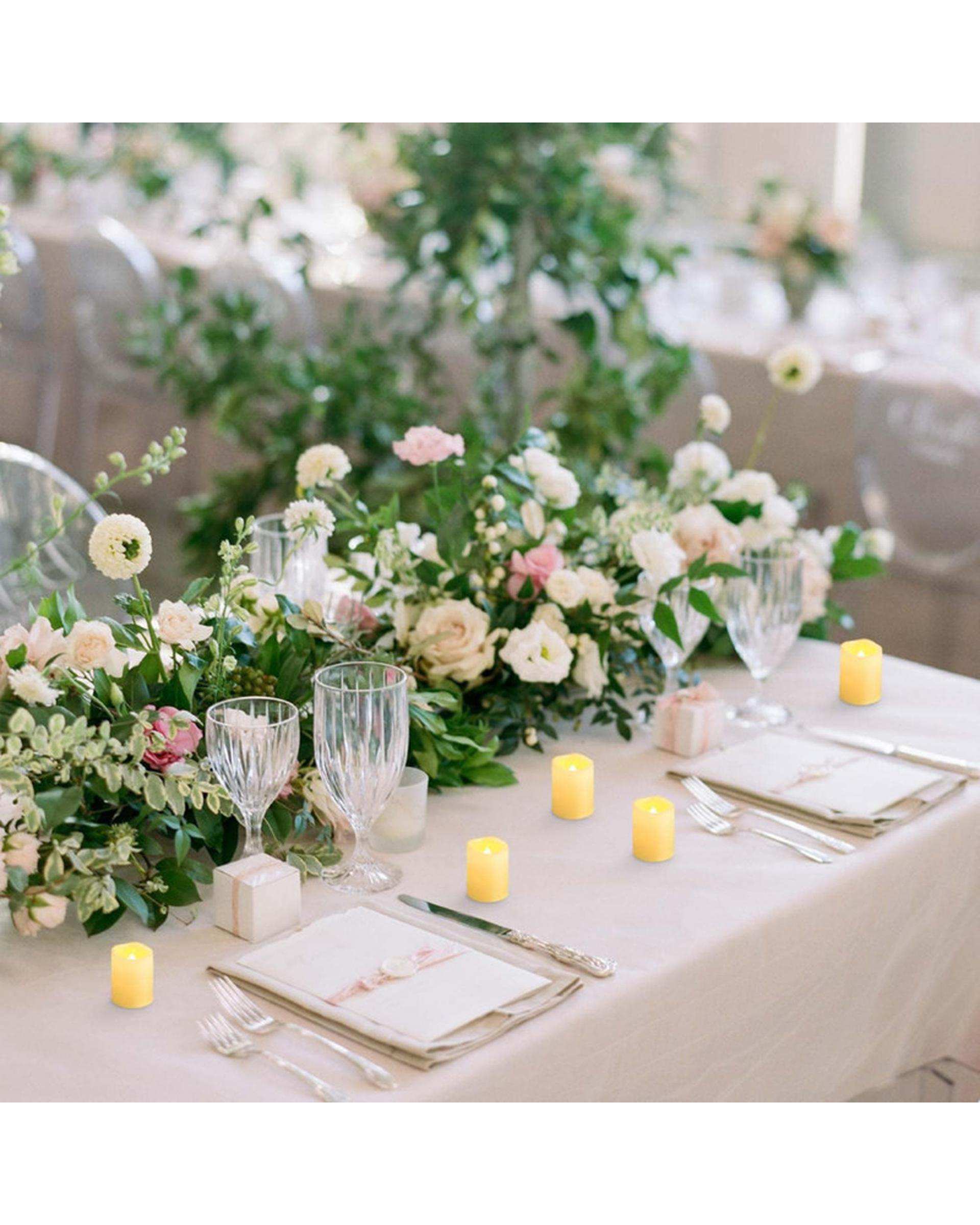 شمع ال ای دی مدل شعله متحرک کد 07 مجموعه 6 عددی