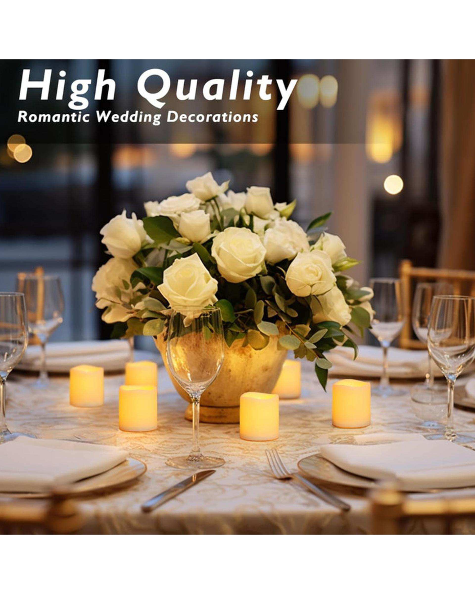 شمع ال ای دی مدل شعله متحرک کد 07 مجموعه 6 عددی