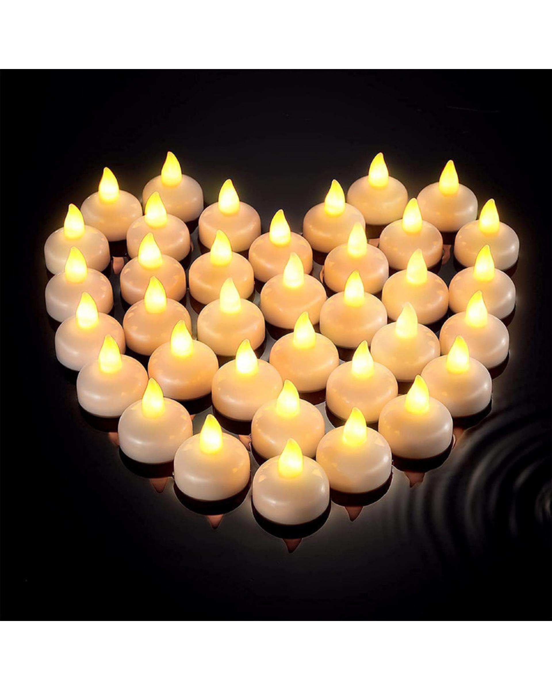 شمع ال ای دی شناور مدل Floating مجموعه 2 عددی