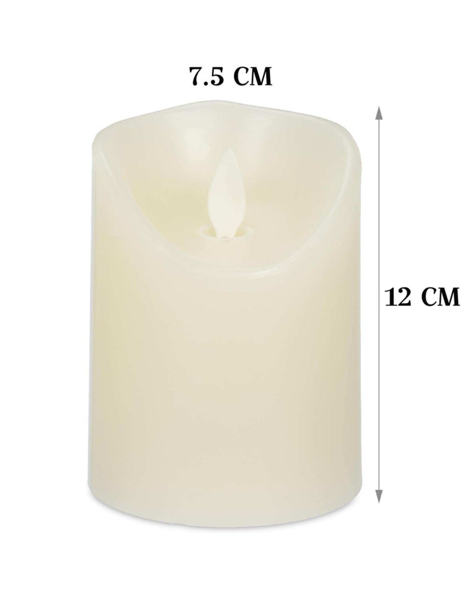 شمع ال ای دی مدل شعله متحرک کد 12 مجموعه 2 عددی