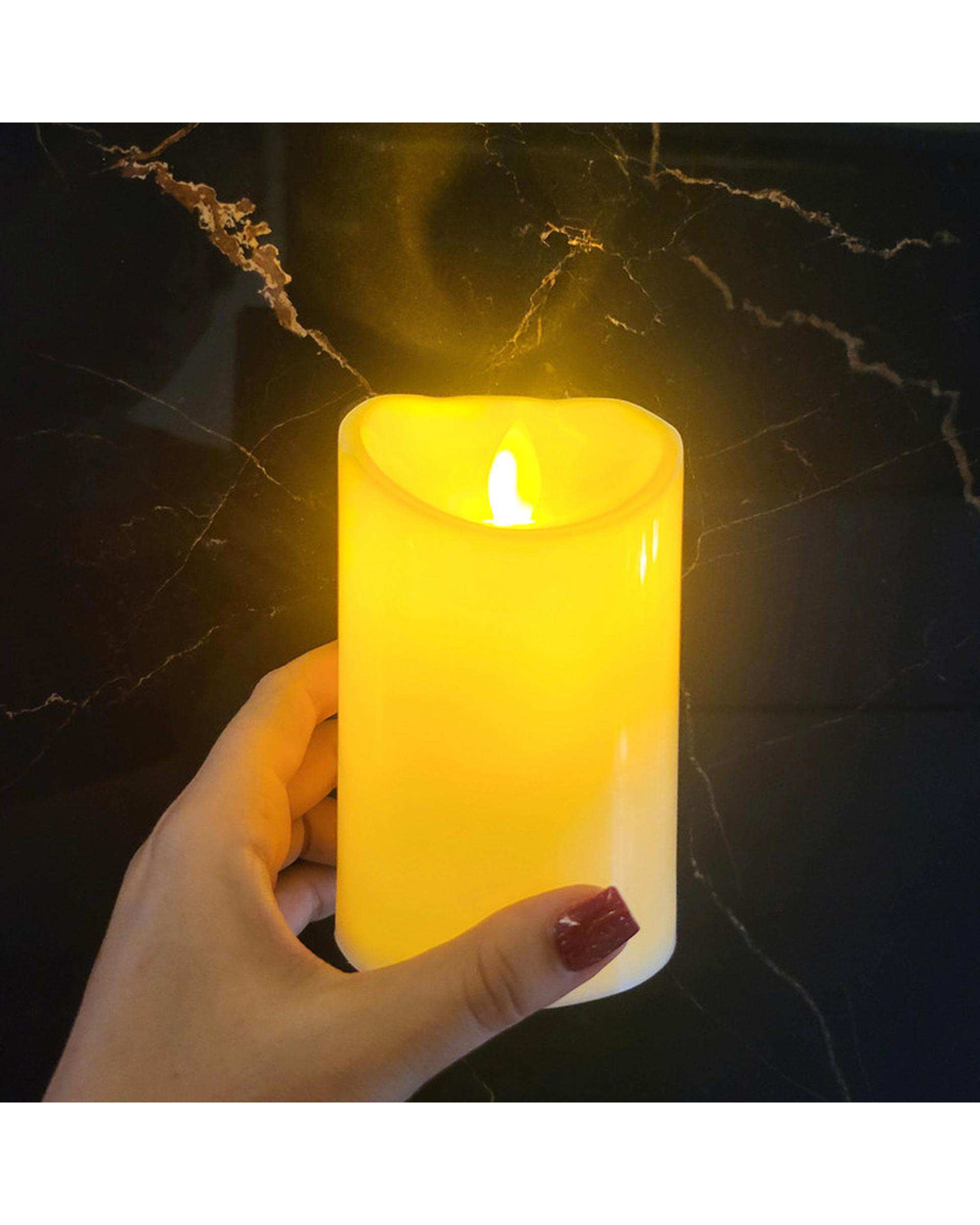 شمع ال ای دی مدل شعله متحرک کد 12 مجموعه 2 عددی