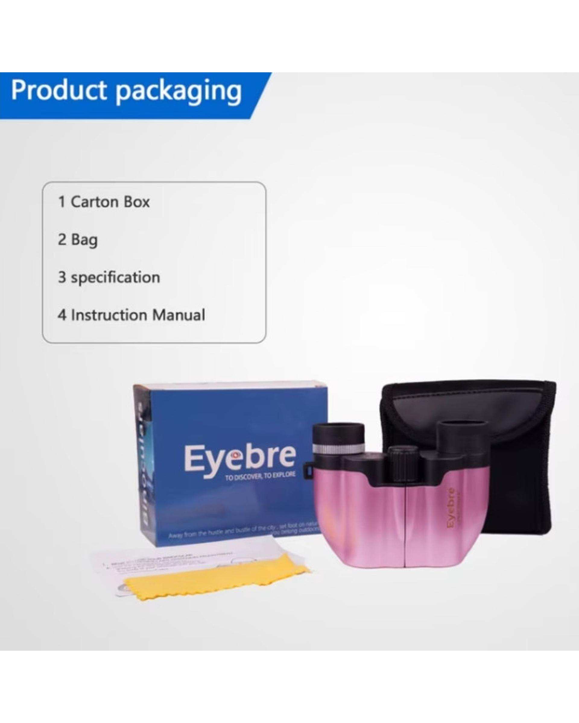 دوربین دو چشمی سفید آی بر Eyebre مدل 10X22 کد Fiehd7.5