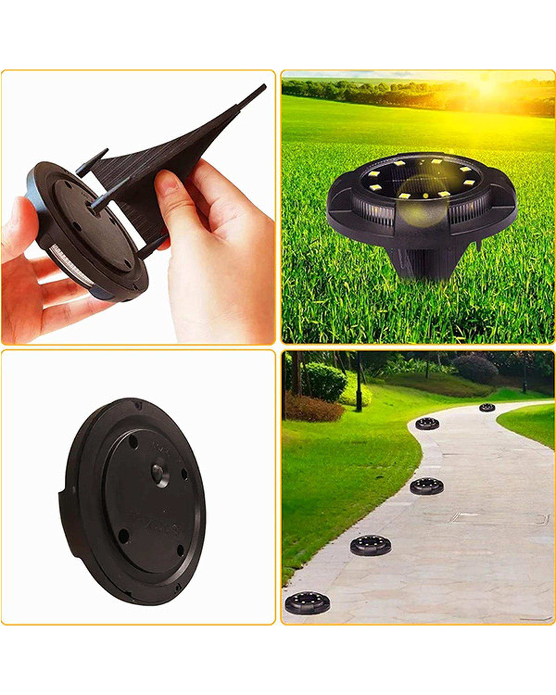 چراغ دفنی خورشیدی مدل C71 مجموعه 4 عددی