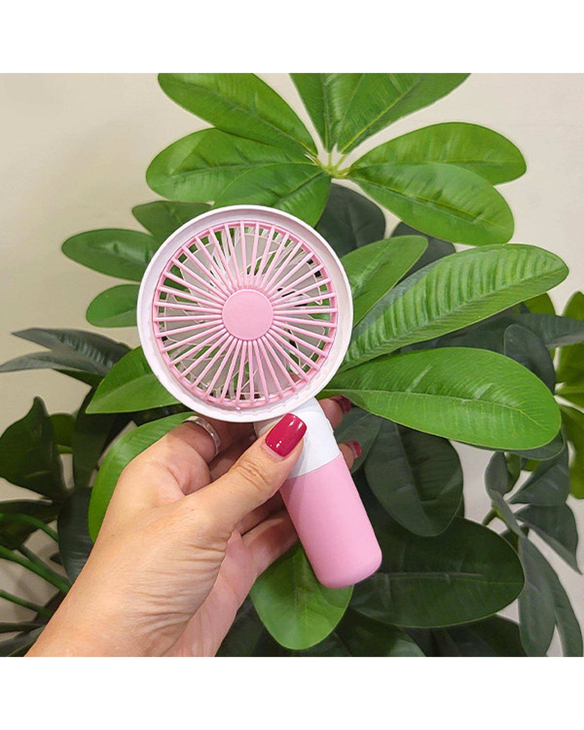 پنکه دستی صورتی مدل YH-1