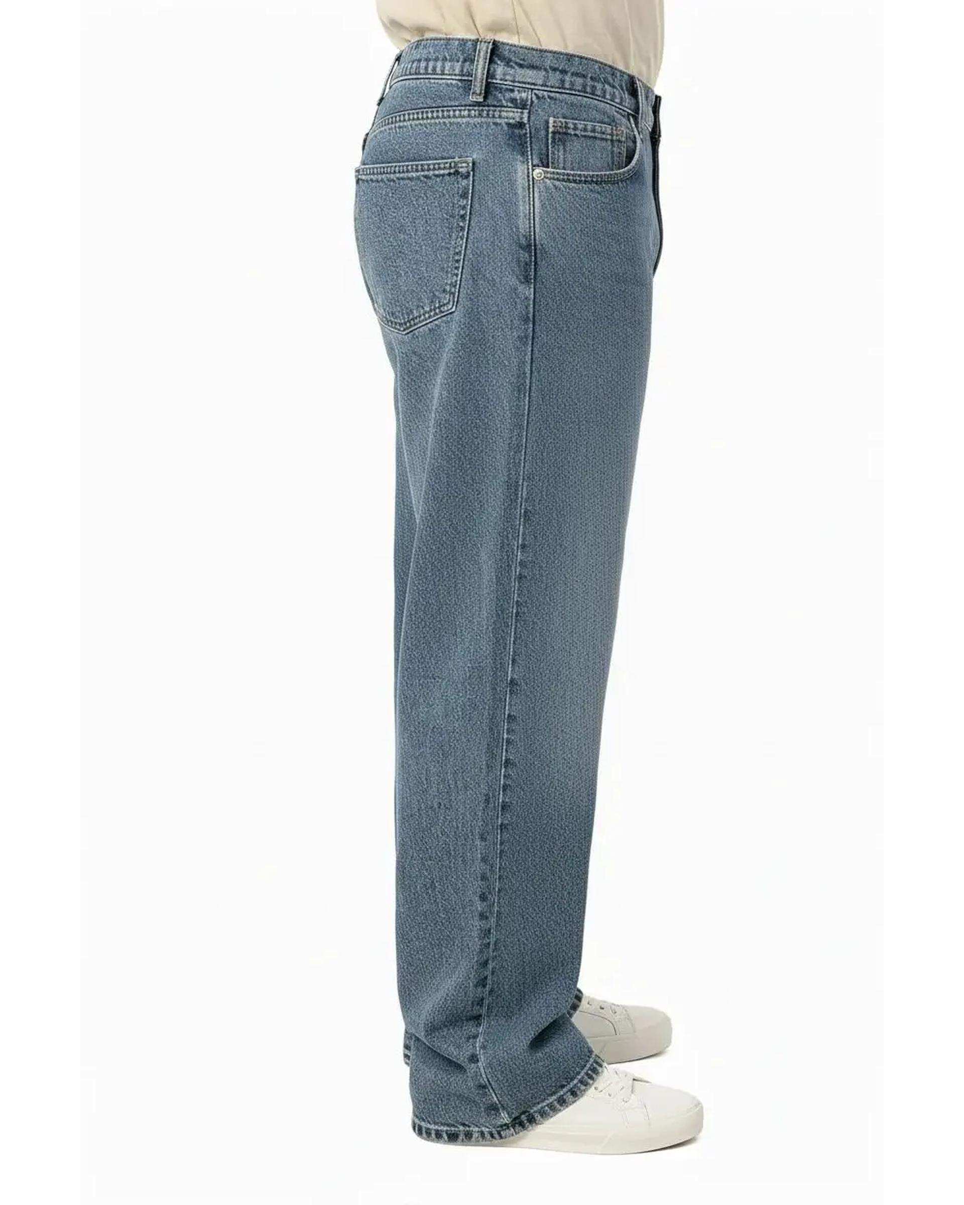 شلوار جین مردانه نیم بگ آبی آماهی Amahi کد 3001010