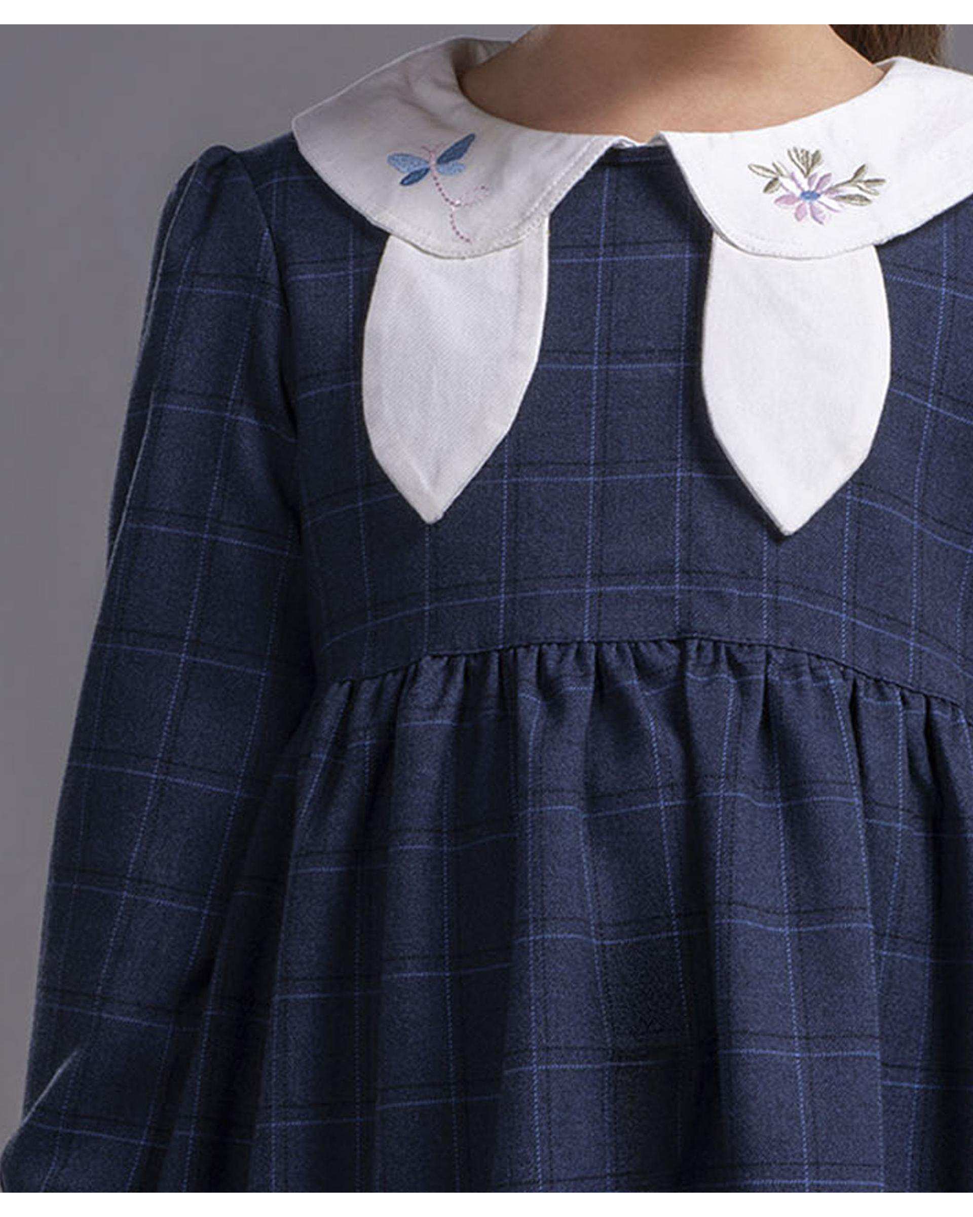 پیراهن دخترانه سرمه ای ملورینا Melorina کد 42133