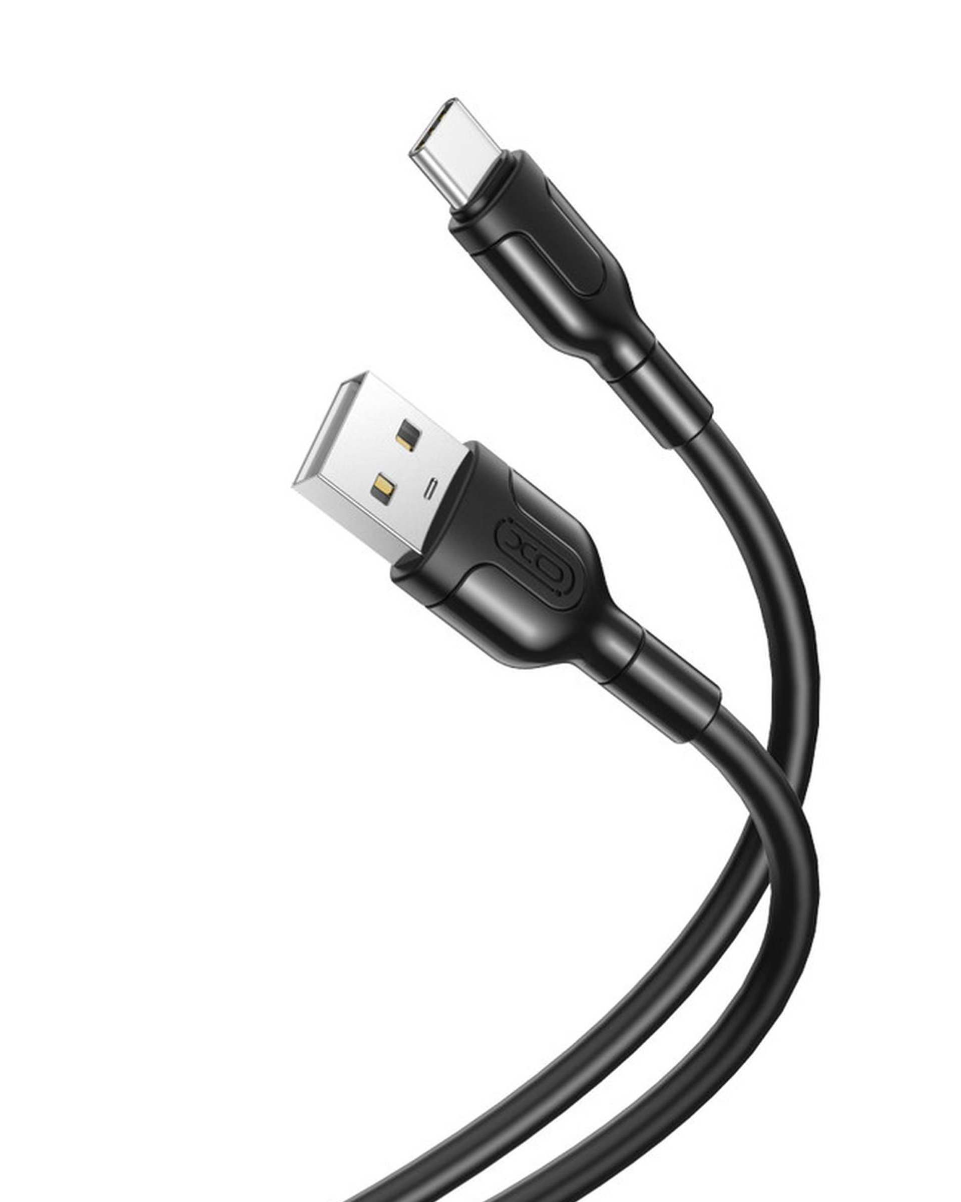 کابل تبدیل USB به usb-c مشکی ایکس او XO مدل NB212 طول 1 متر