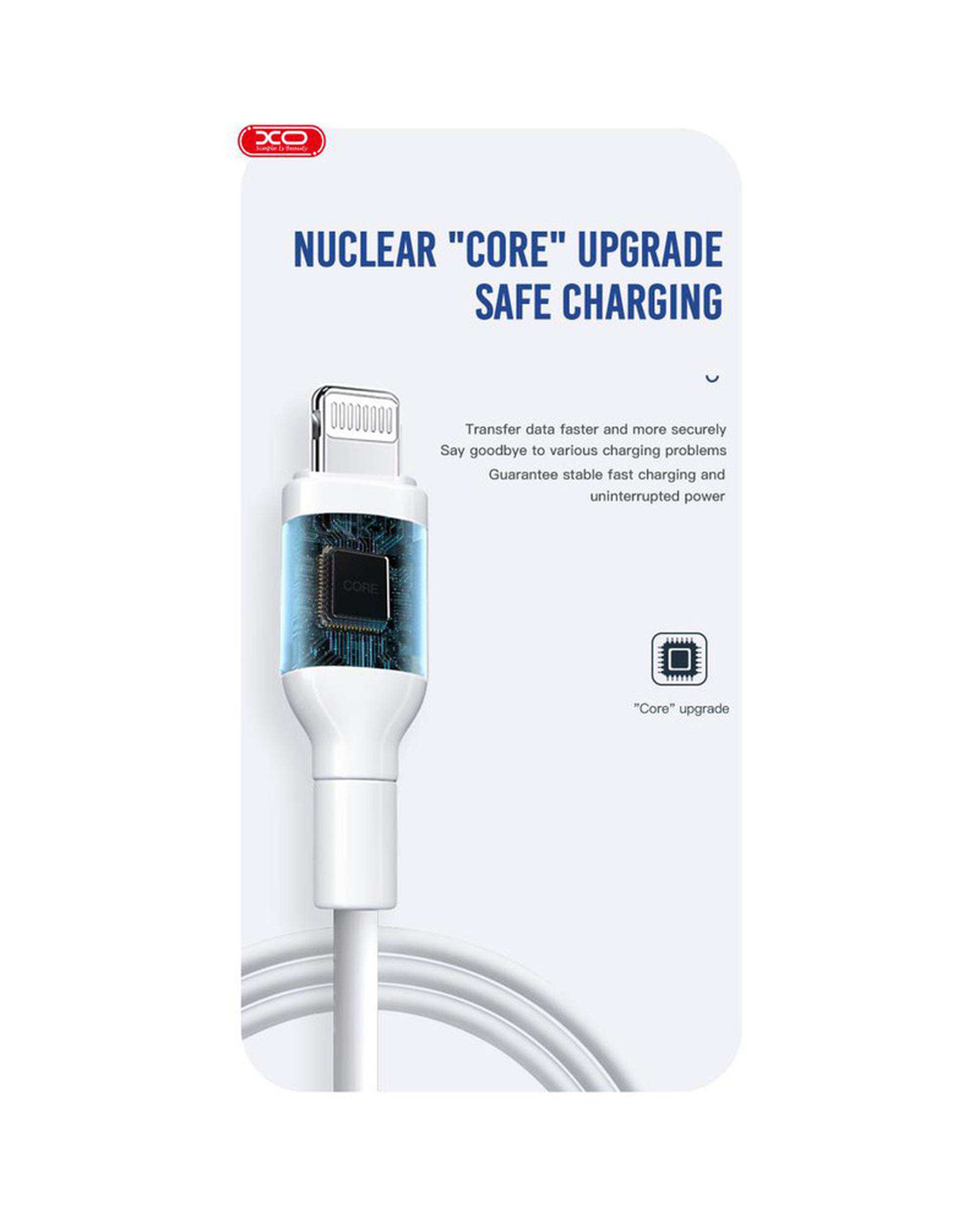 کابل تبدیل USB به usb-c سفید ایکس او XO مدل NB212 طول 1 متر