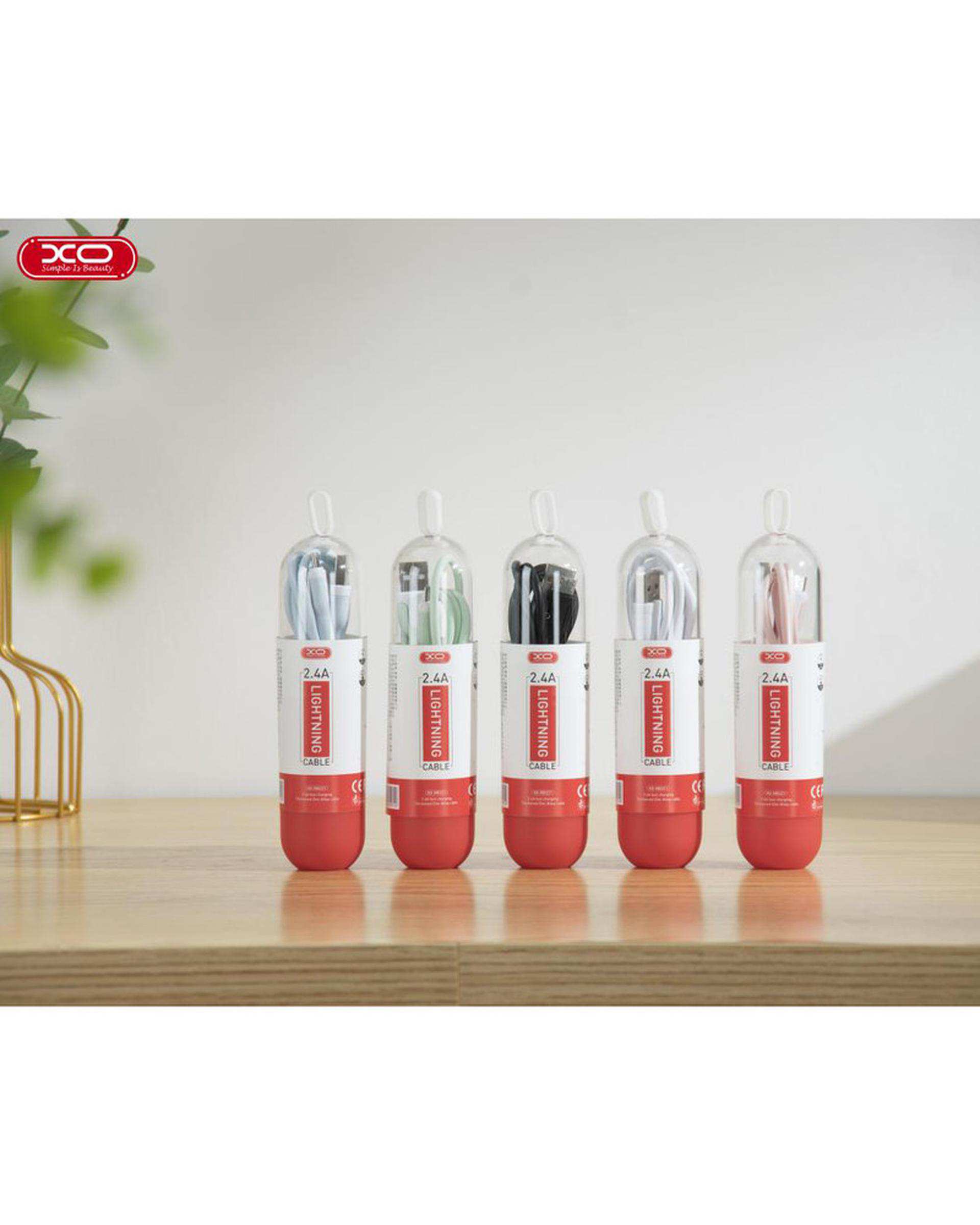 کابل تبدیل USB به usb-c سفید ایکس او XO مدل NB212 طول 1 متر