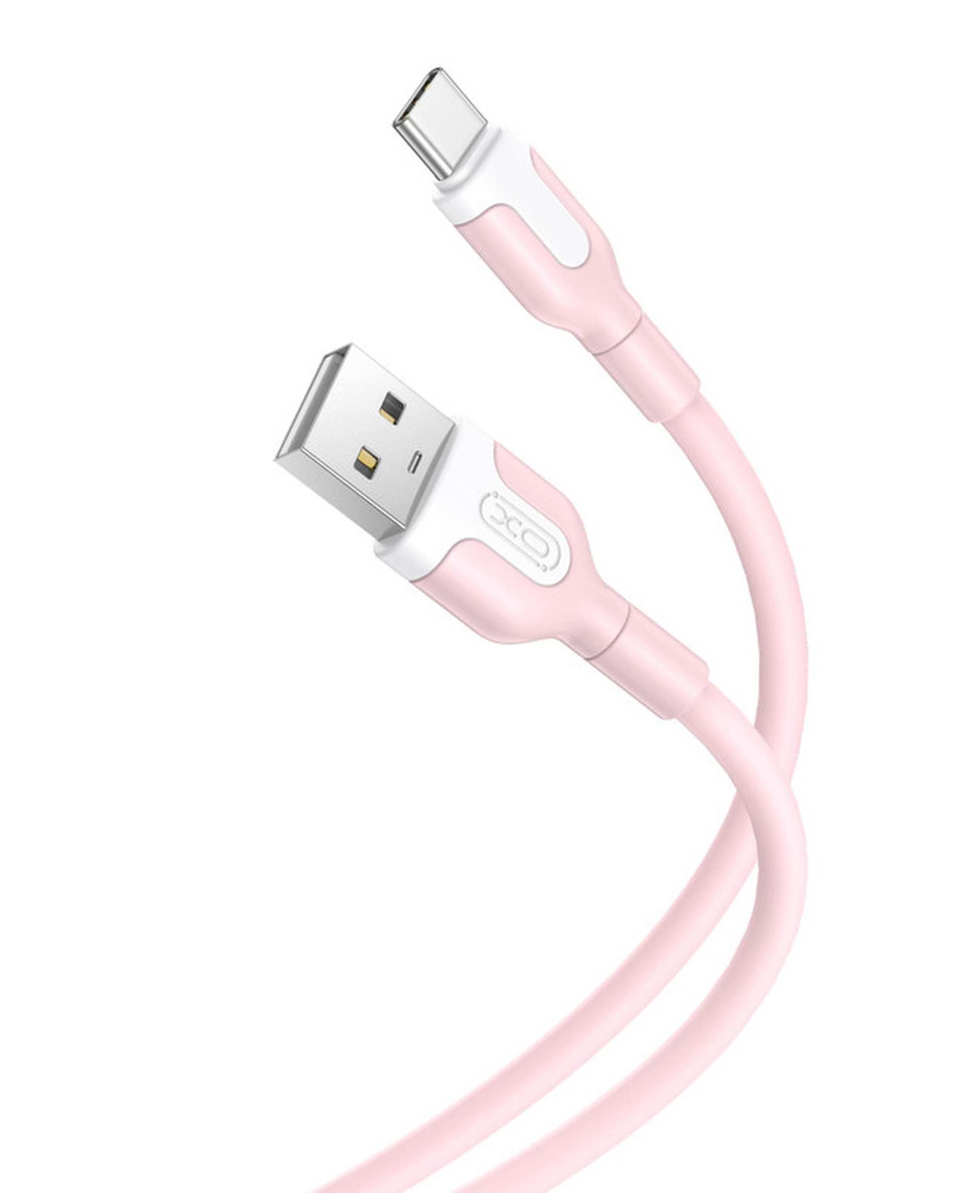 کابل تبدیل USB به usb-c صورتی ایکس او XO مدل NB212 طول 1 متر