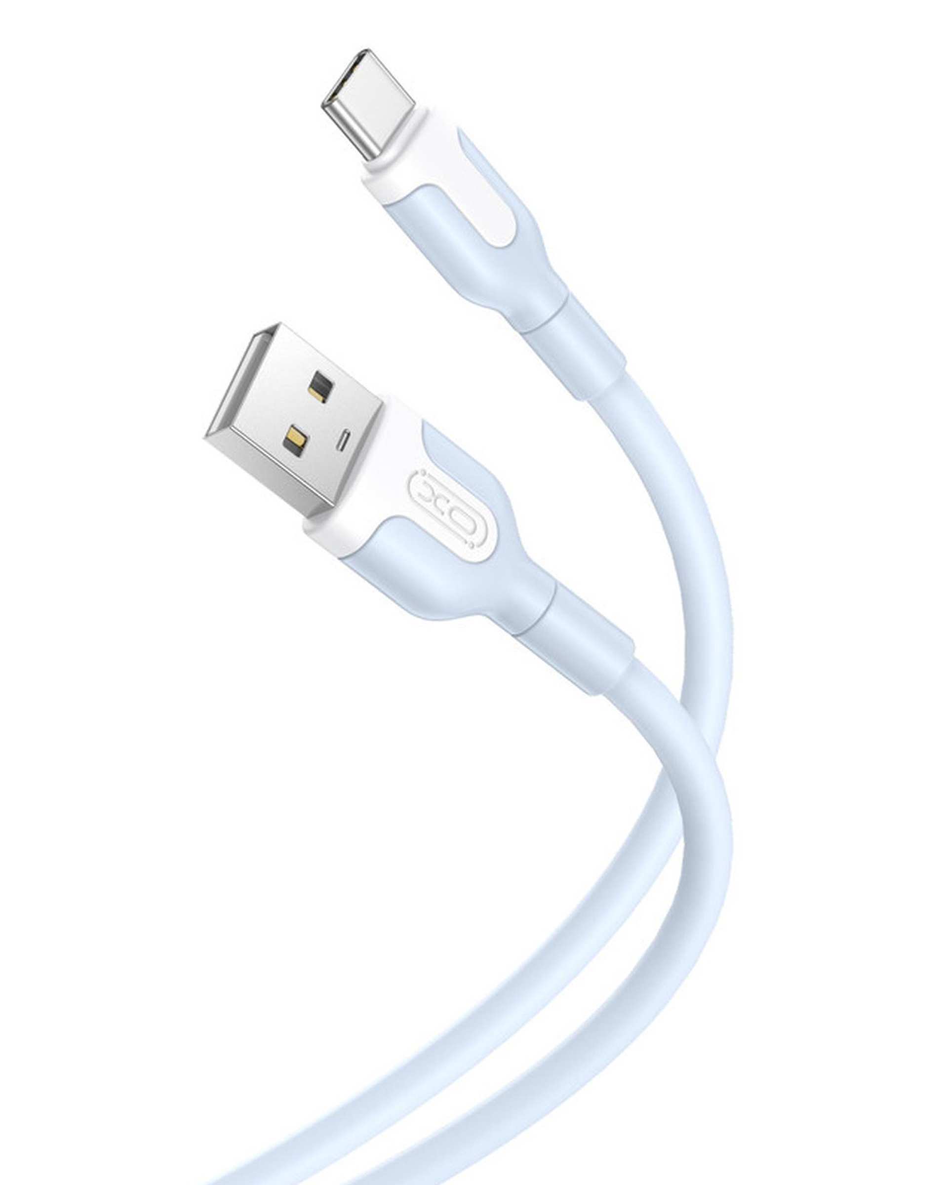 کابل تبدیل USB به usb-c آبی روشن ایکس او XO مدل NB212 طول 1 متر