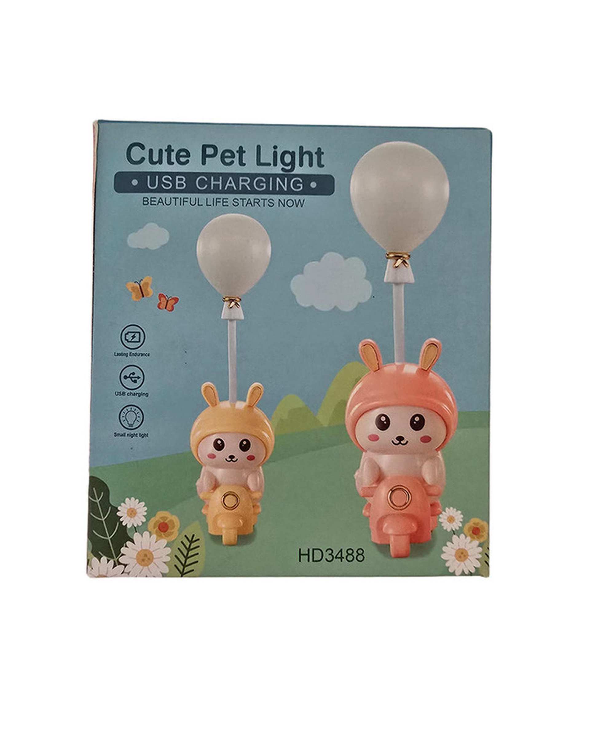 چراغ مطالعه سبز فسفری مدل خوک موتور سوار