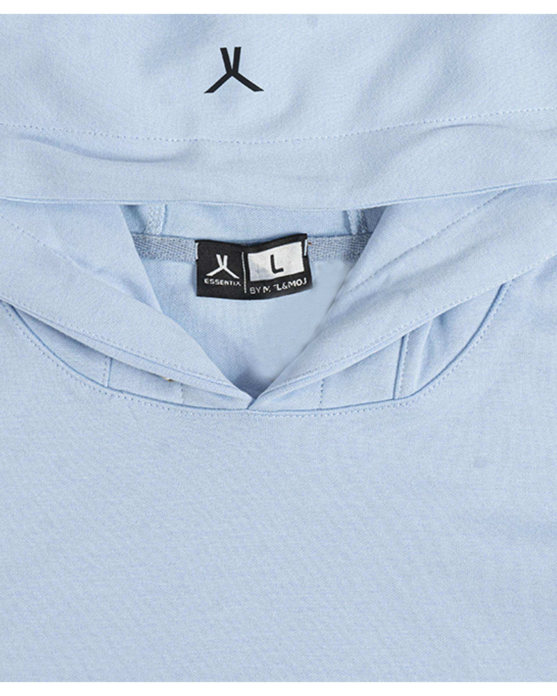 هودی مردانه آبی روشن مل اند موژ Mel & Moj کد M09126