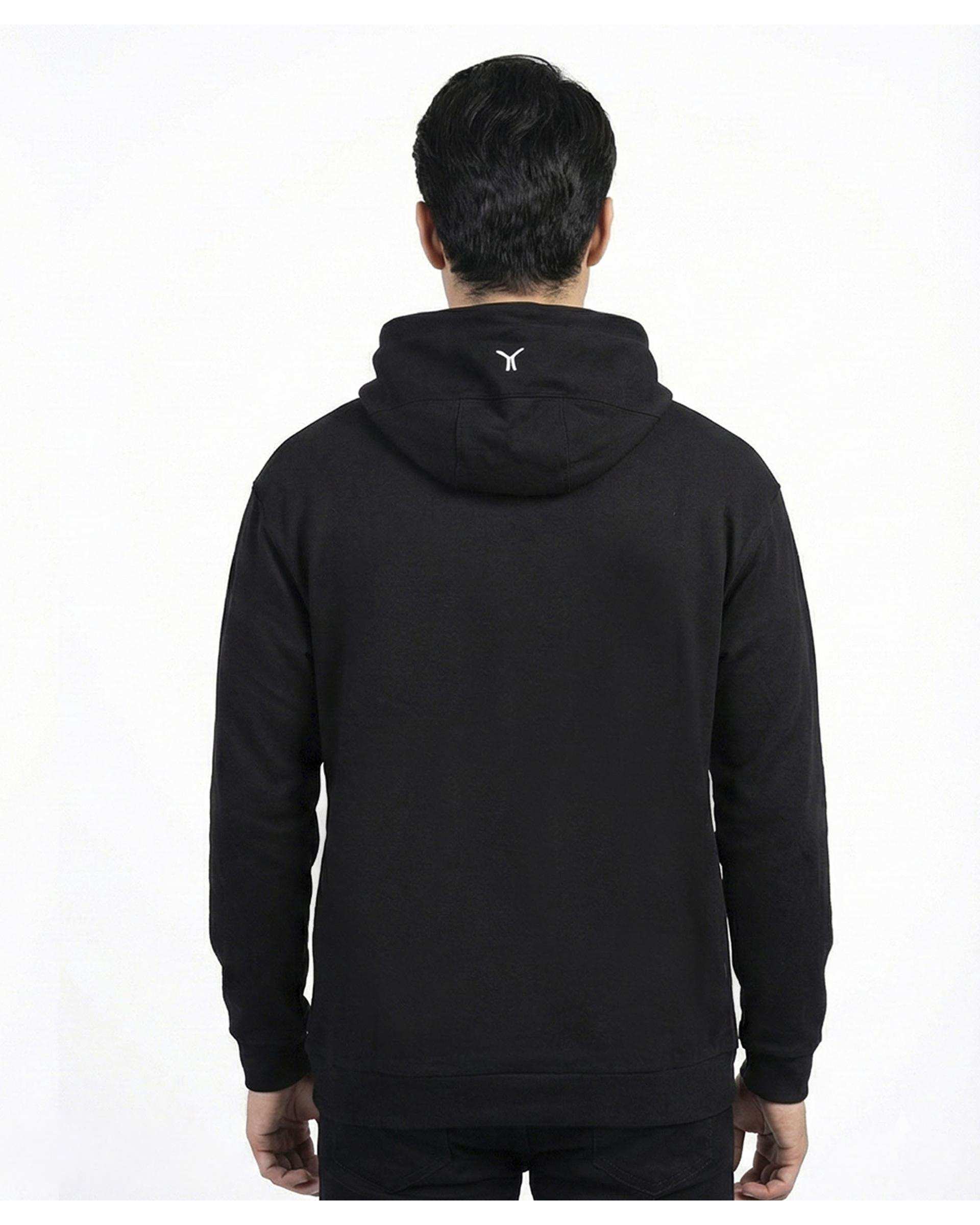 هودی ورزشی مردانه مشکی مل اند موژ Mel & Moj کد M09126