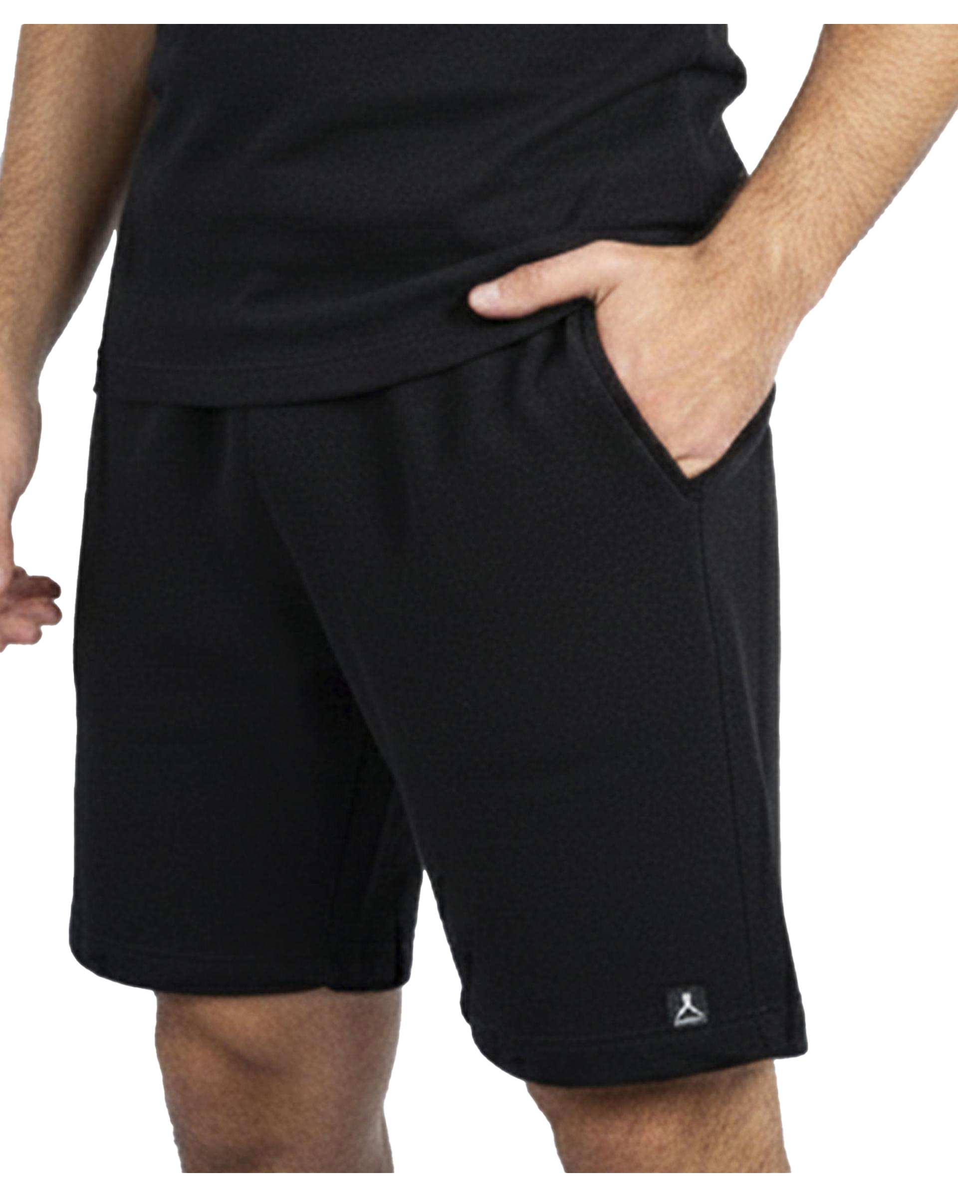 شلوارک ورزشی مردانه مشکی مل اند موژ Mel & Moj کد M09133