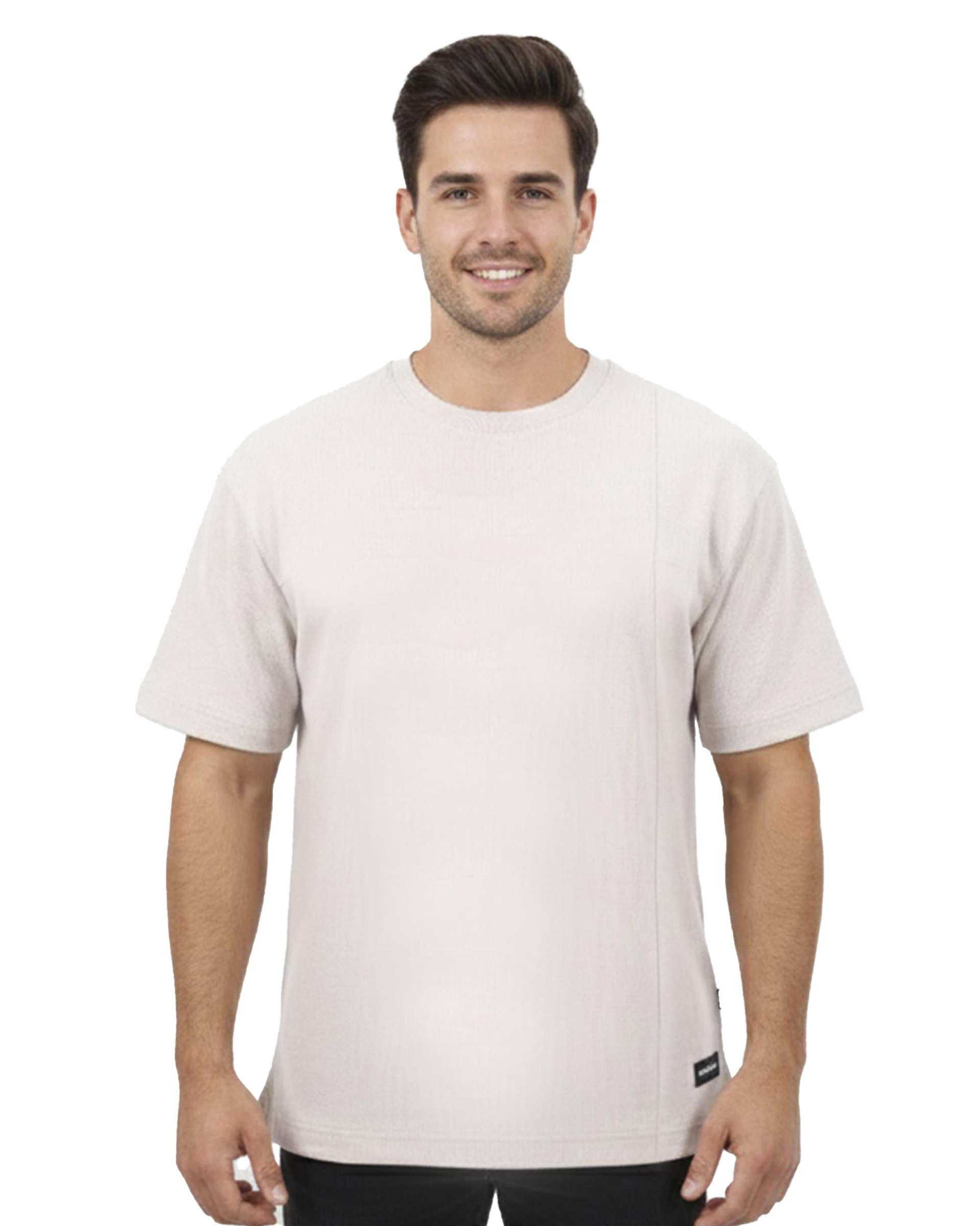 تی شرت مردانه کرم مل اند موژ Mel & Moj کد M09138