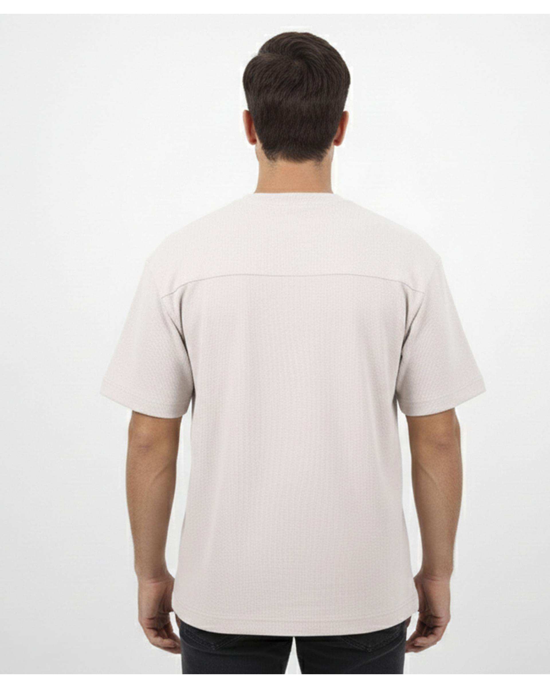 تی شرت مردانه کرم مل اند موژ Mel & Moj کد M09138