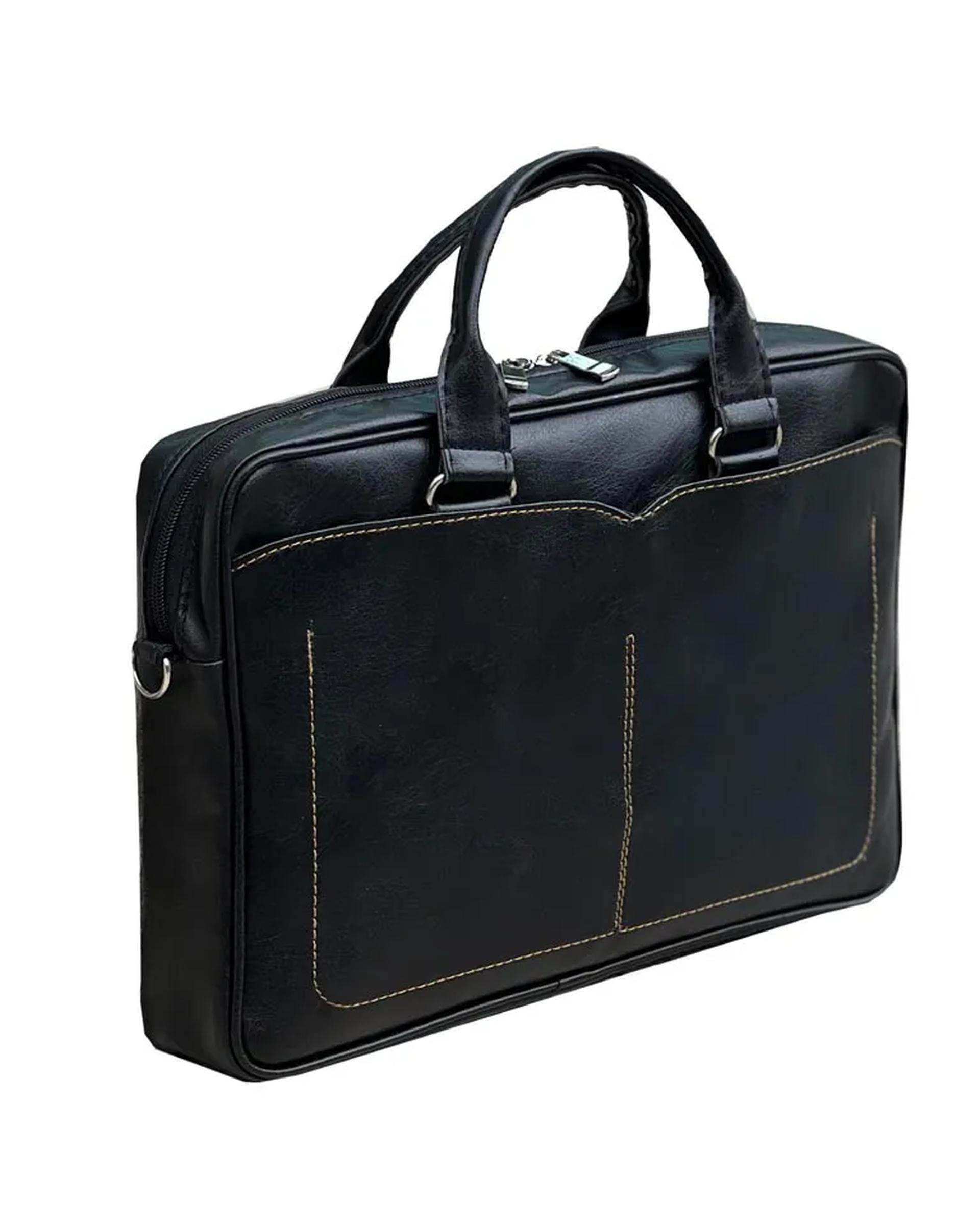 کیف اداری مردانه مشکی مدل MT004