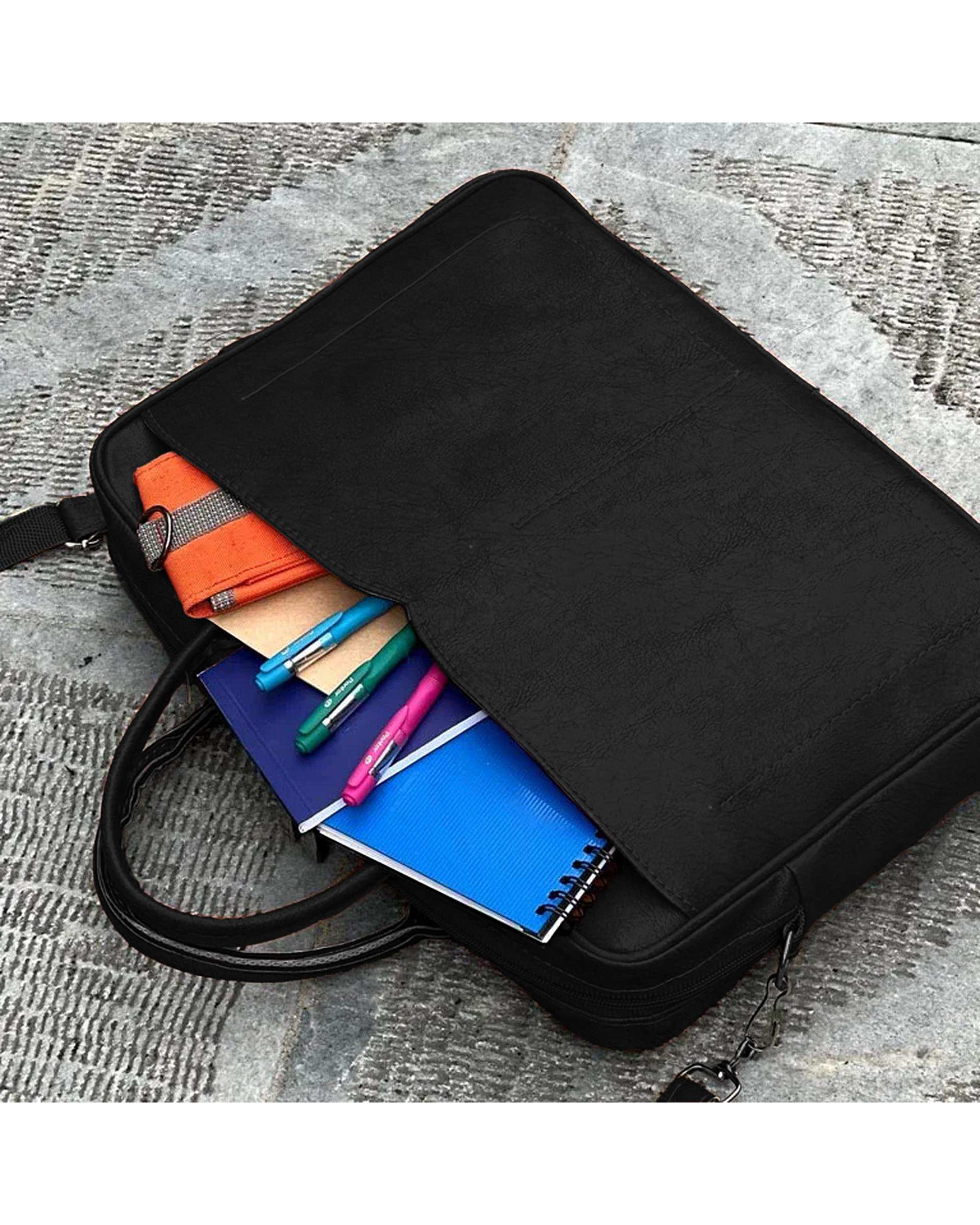 کیف اداری مردانه مشکی مدل MT004