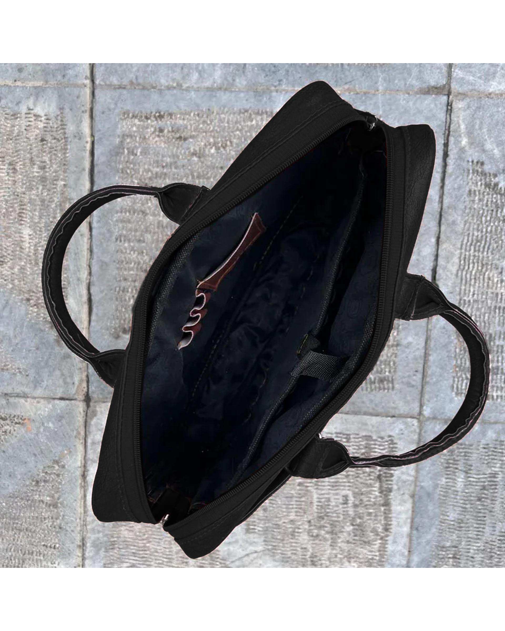 کیف اداری مردانه مشکی مدل MT004