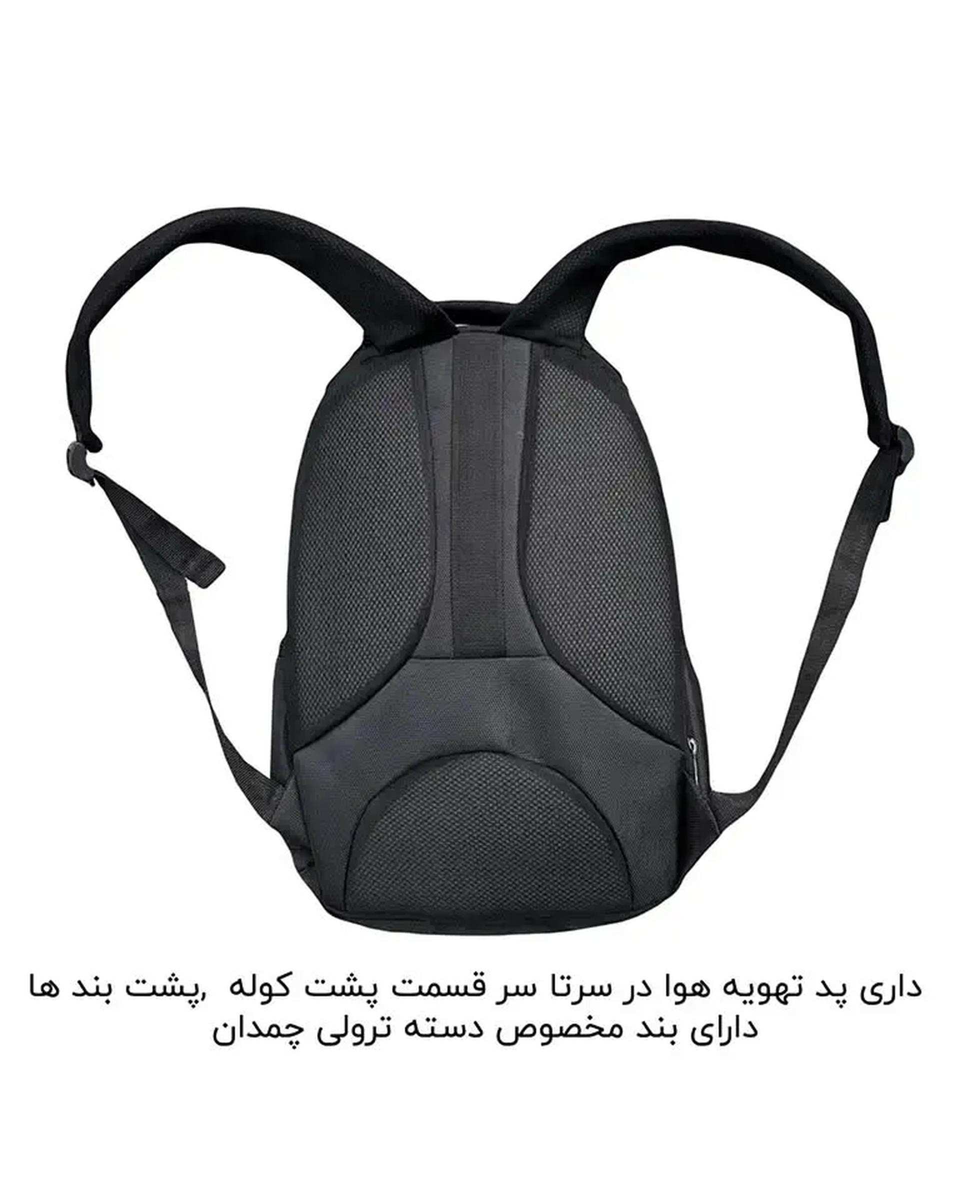 کوله پشتی لپ تاپ مشکی گوگانا Googana مدل GOOG8856