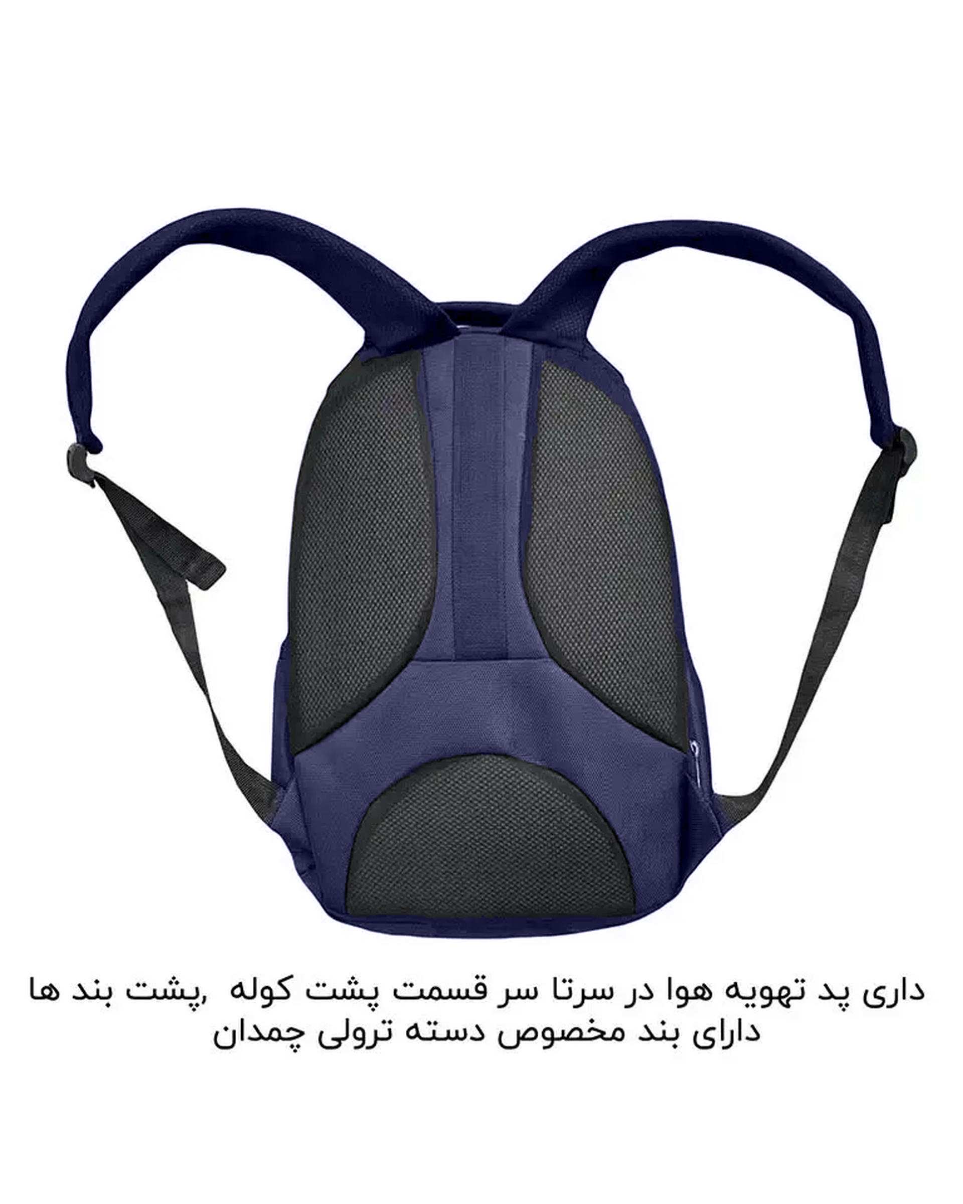 کوله پشتی لپ تاپ سرمه ای گوگانا Googana مدل GOOG8856