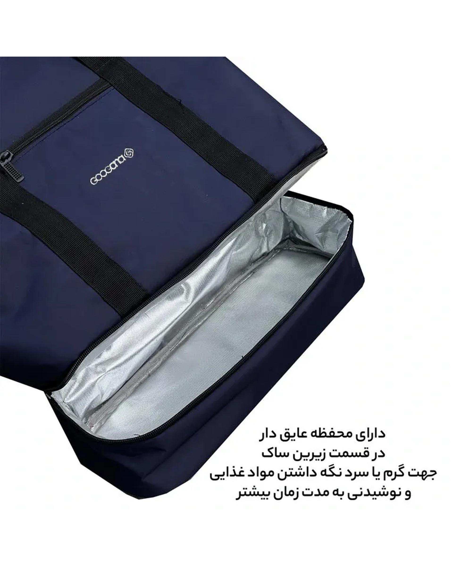 ساک مسافرتی عایق دار سرمه ای گوگانا Googana مدل GOOG99035 HOT COLD