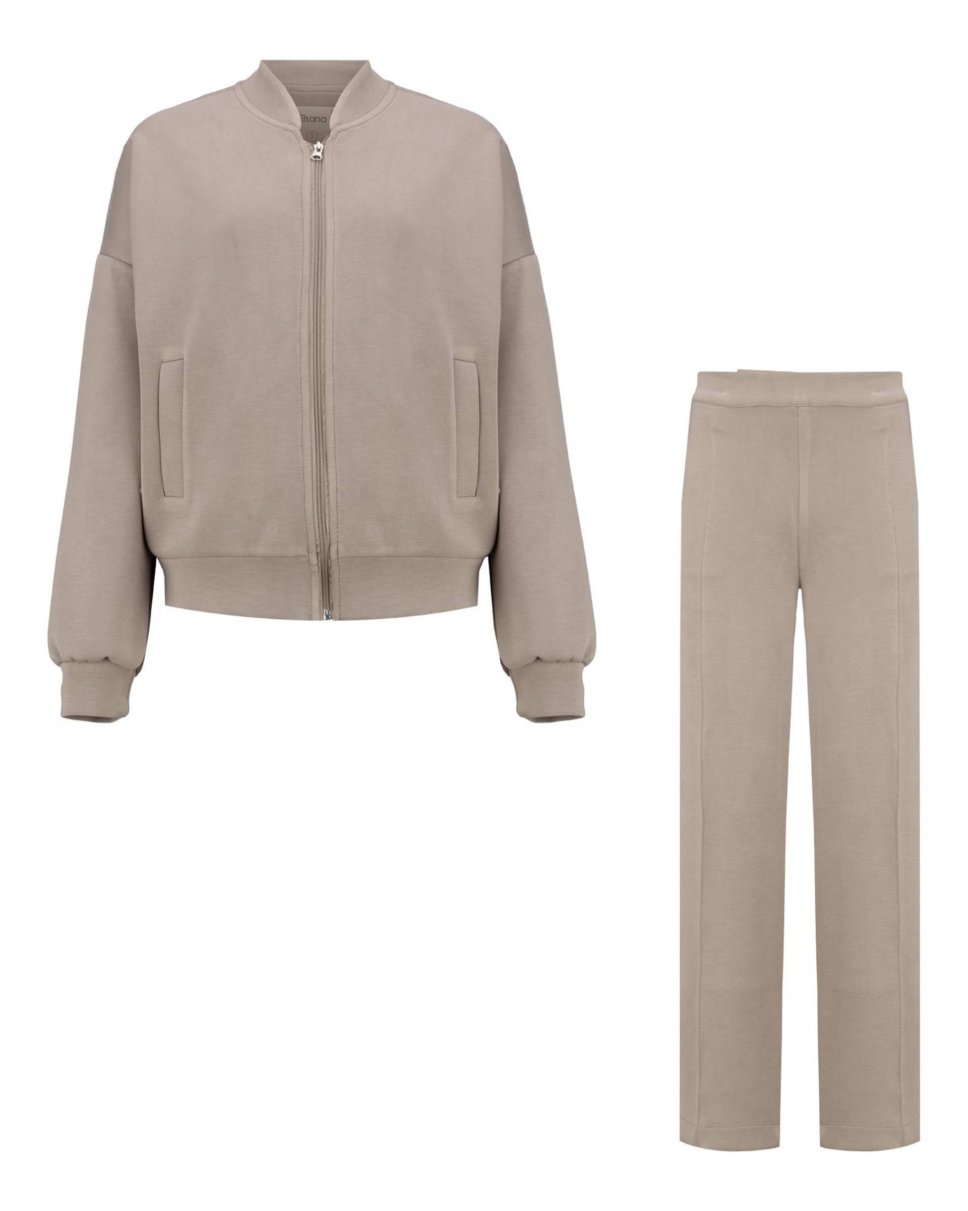 ست سویشرت و شلوار زنانه اویشو خاکی آماهی Amahi مدل روهان کد AA2394