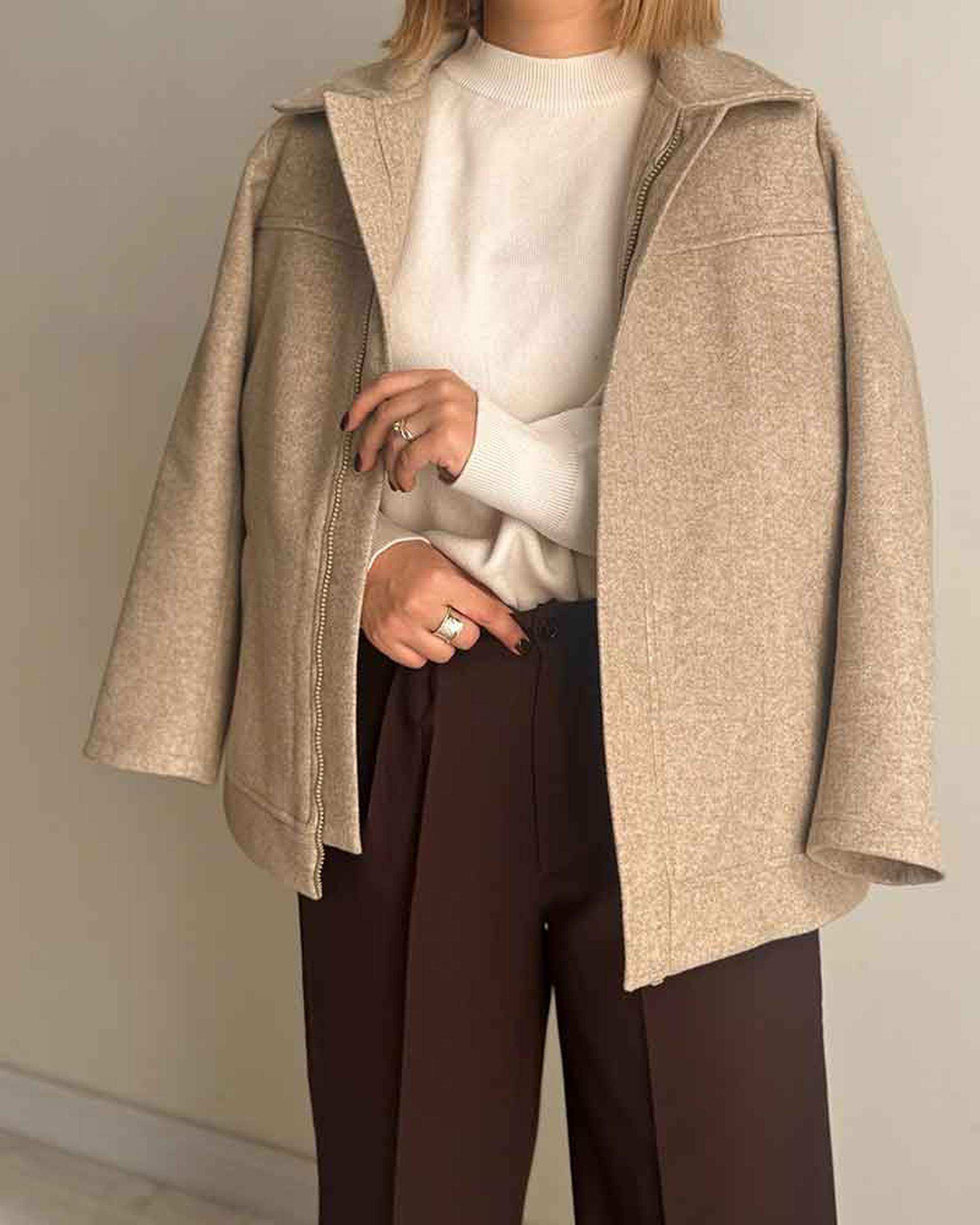 جکت زنانه کرم نگار ندایی Negar Nedaei مدل Blanco