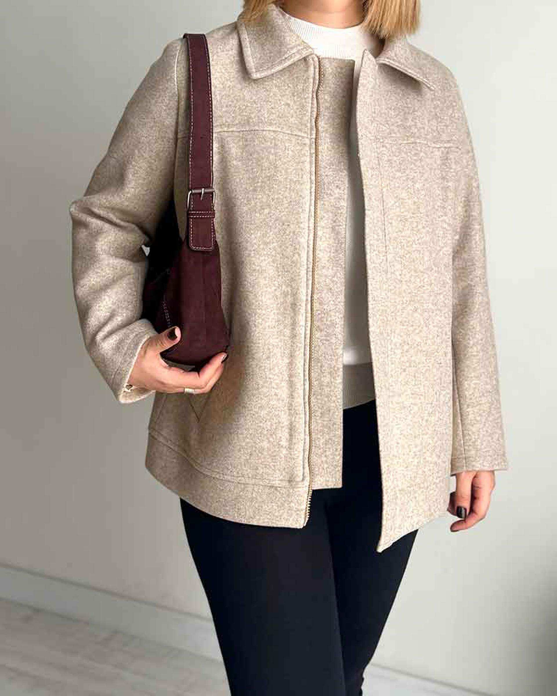 جکت زنانه کرم نگار ندایی Negar Nedaei مدل Blanco