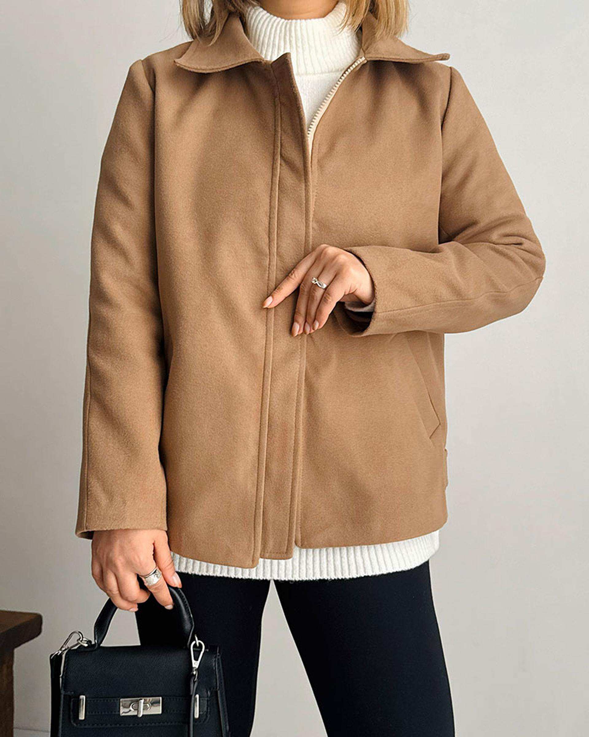 جکت زنانه نسکافه ای نگار ندایی Negar Nedaei مدل Nescafe