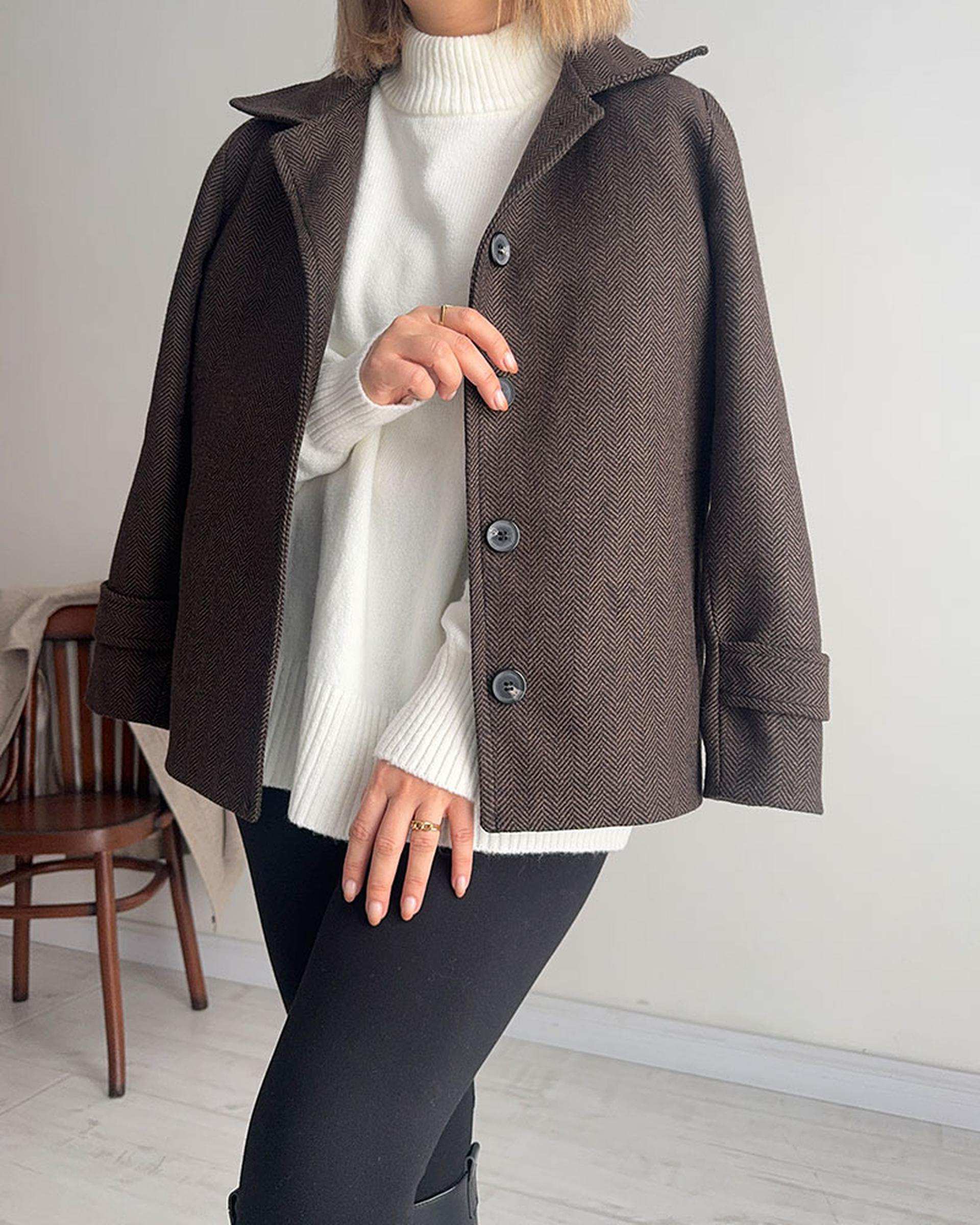 جکت زنانه قهوه ای نگار ندایی Negar Nedaei مدل winter