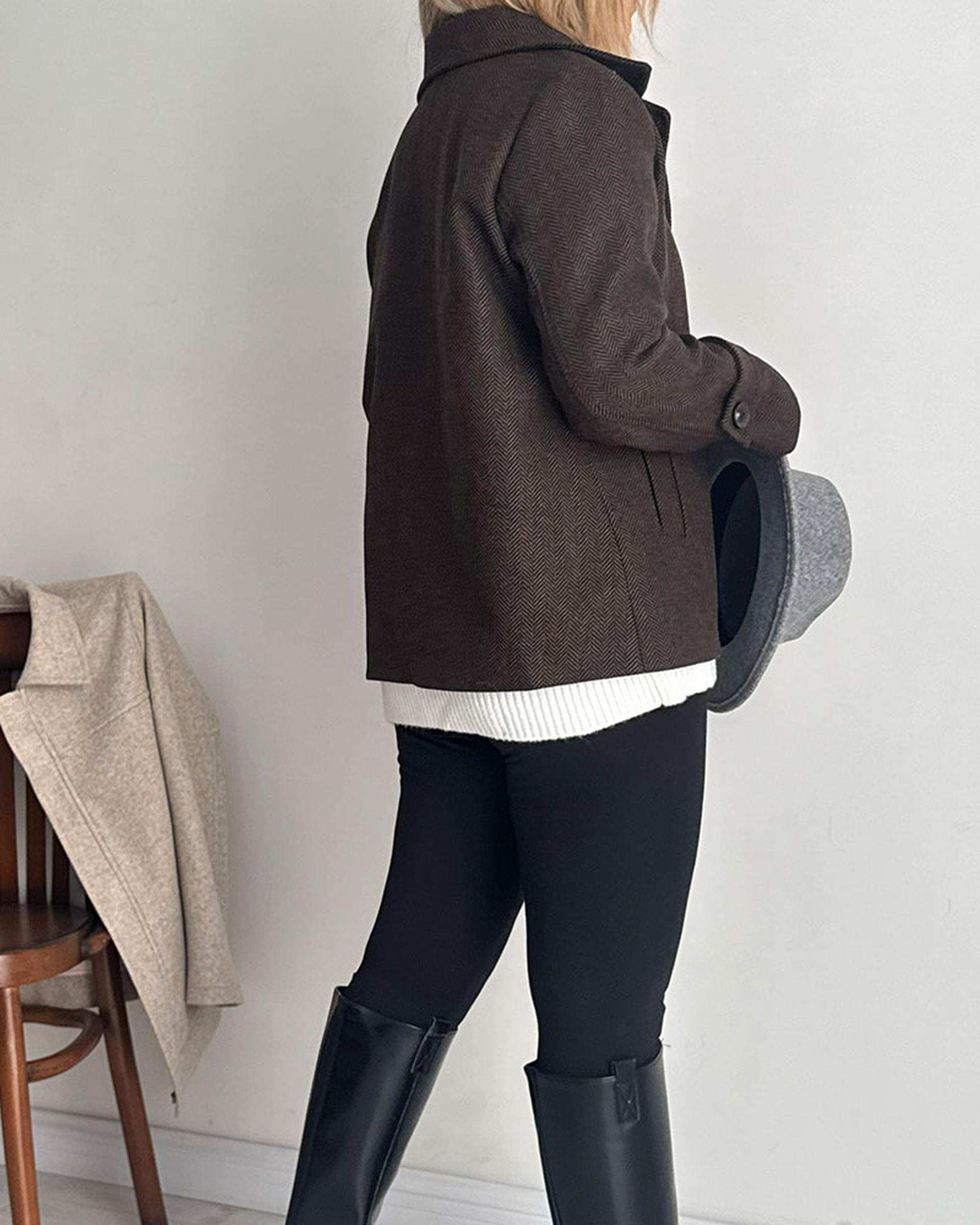 جکت زنانه قهوه ای نگار ندایی Negar Nedaei مدل winter