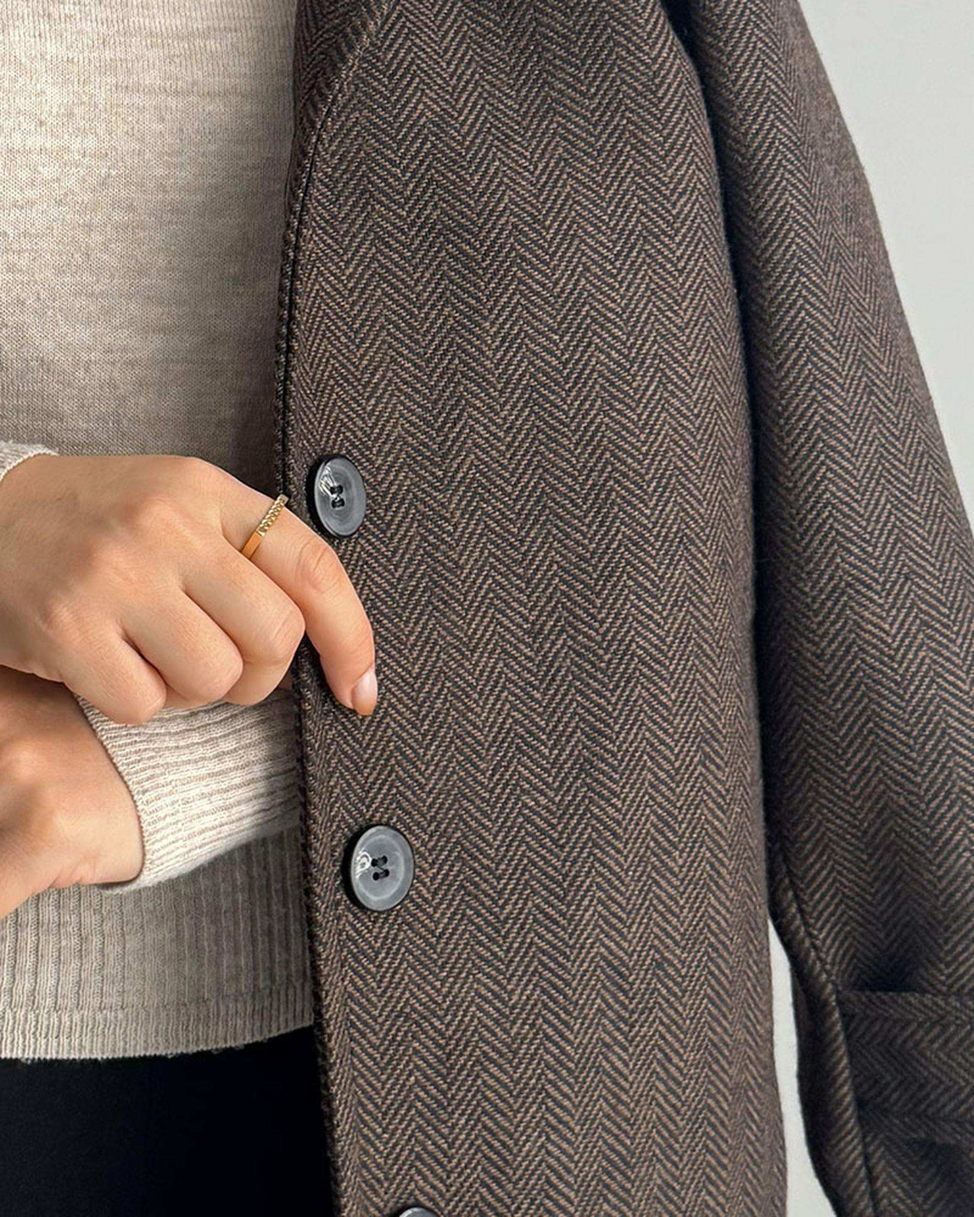 جکت زنانه قهوه ای نگار ندایی Negar Nedaei مدل winter