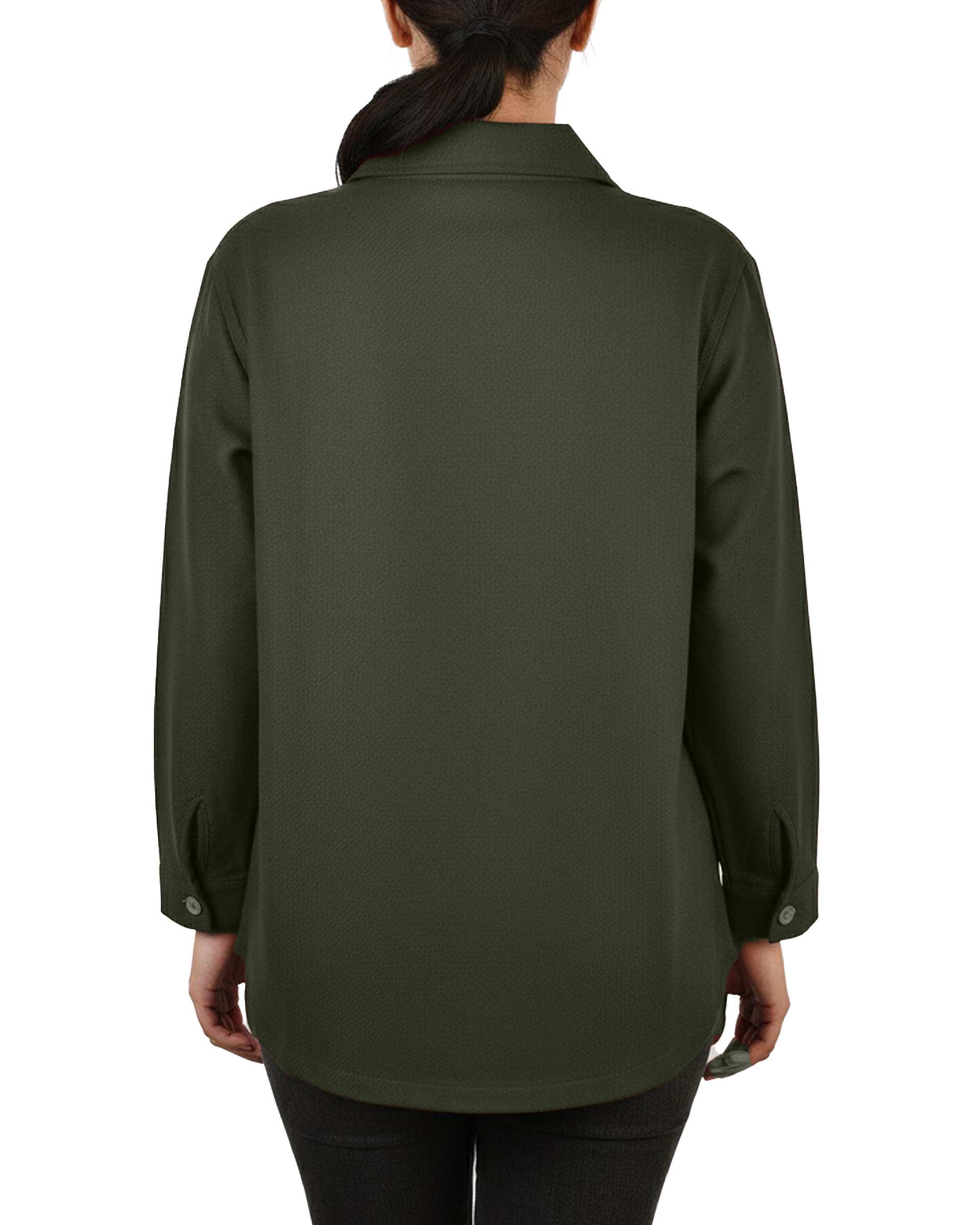 شومیز زنانه کشمیر سبز کد 343