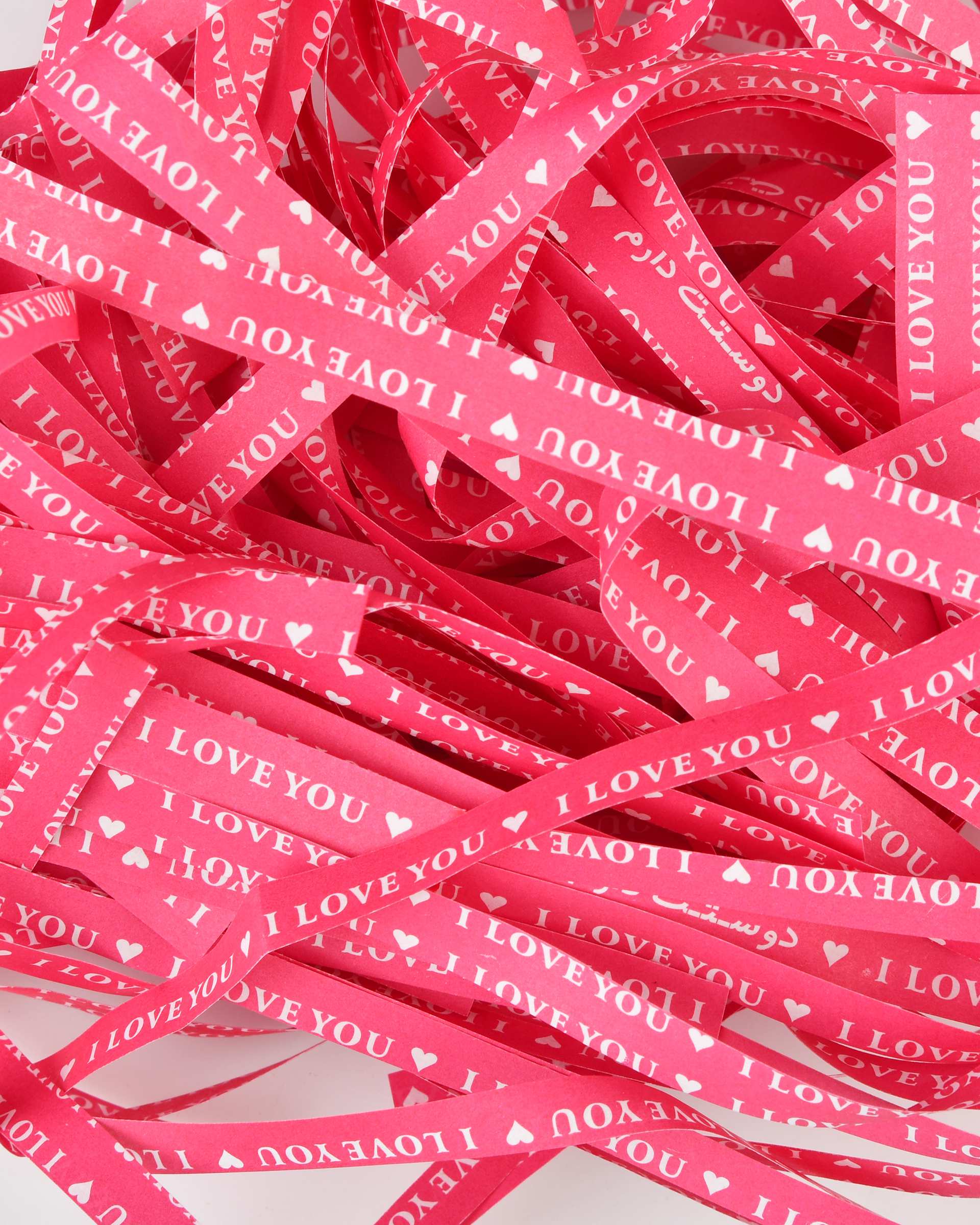 پوشال سرخابی دلربا Delroba طرح I LOVE YOU