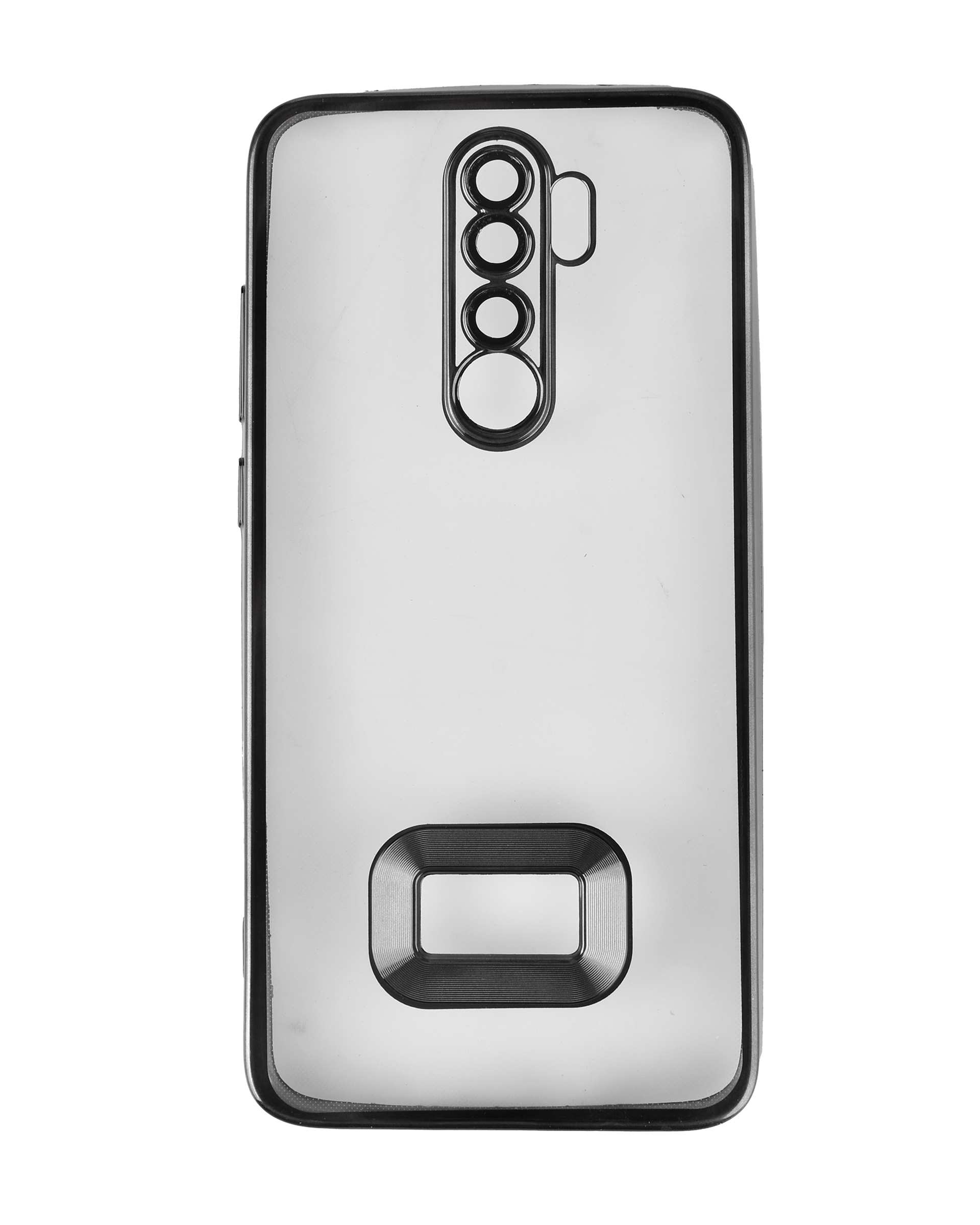 قاب گوشی شیائومی Note 8 pro ژله ای شفاف الکتروپلیتینگ مشکی