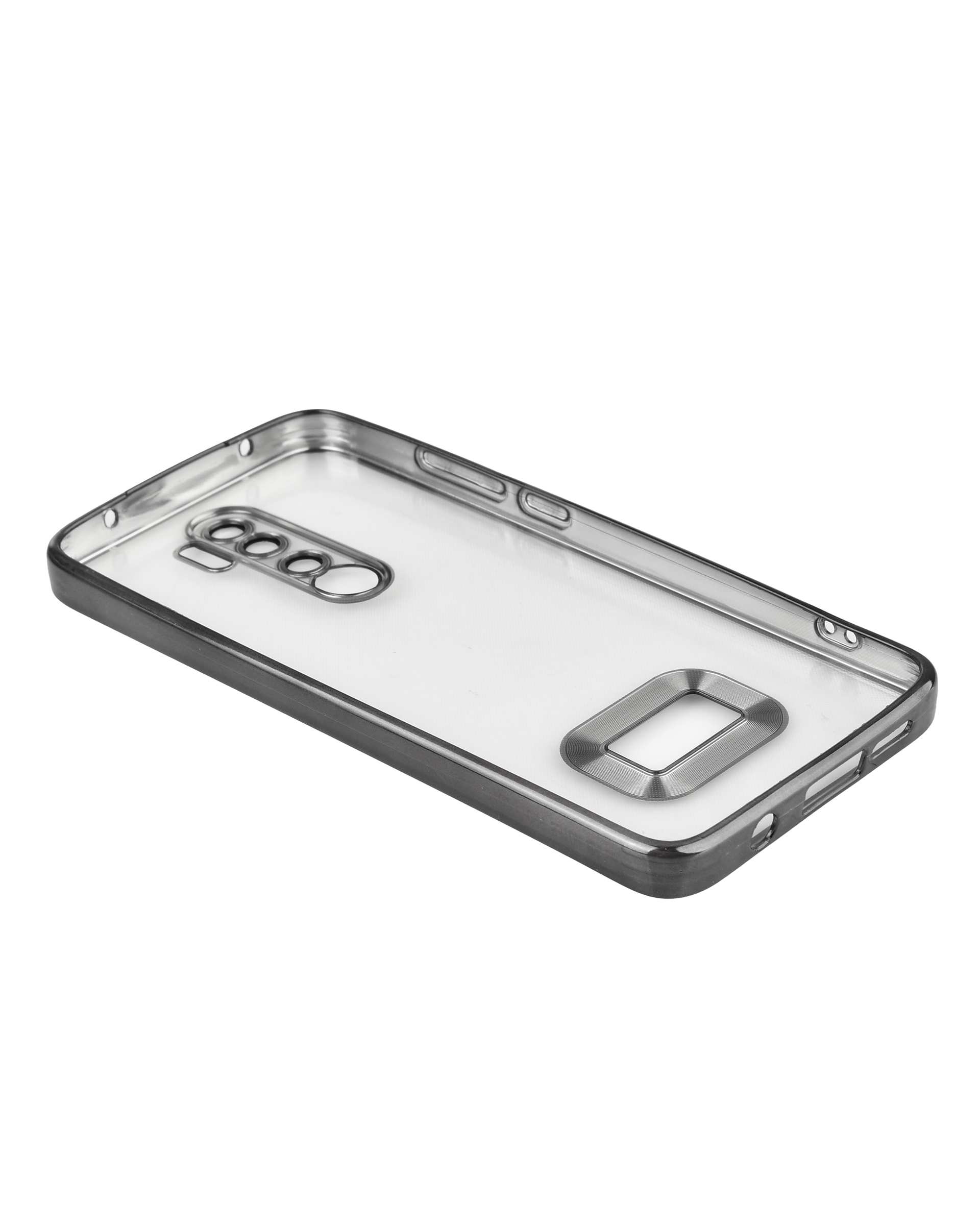 قاب گوشی شیائومی Note 8 pro ژله ای شفاف الکتروپلیتینگ مشکی