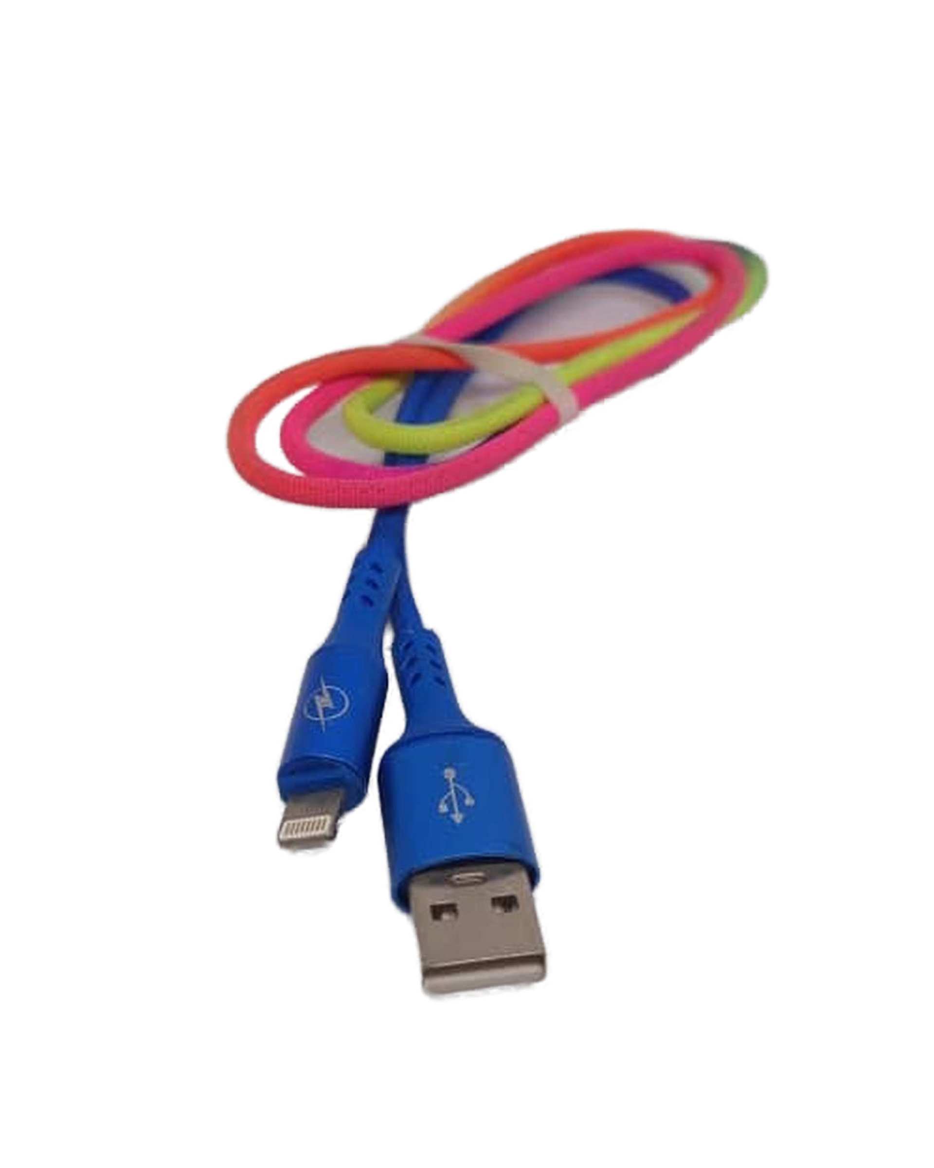 کابل شارژ کنفی لایتنینگ آیفون هفت رنگ