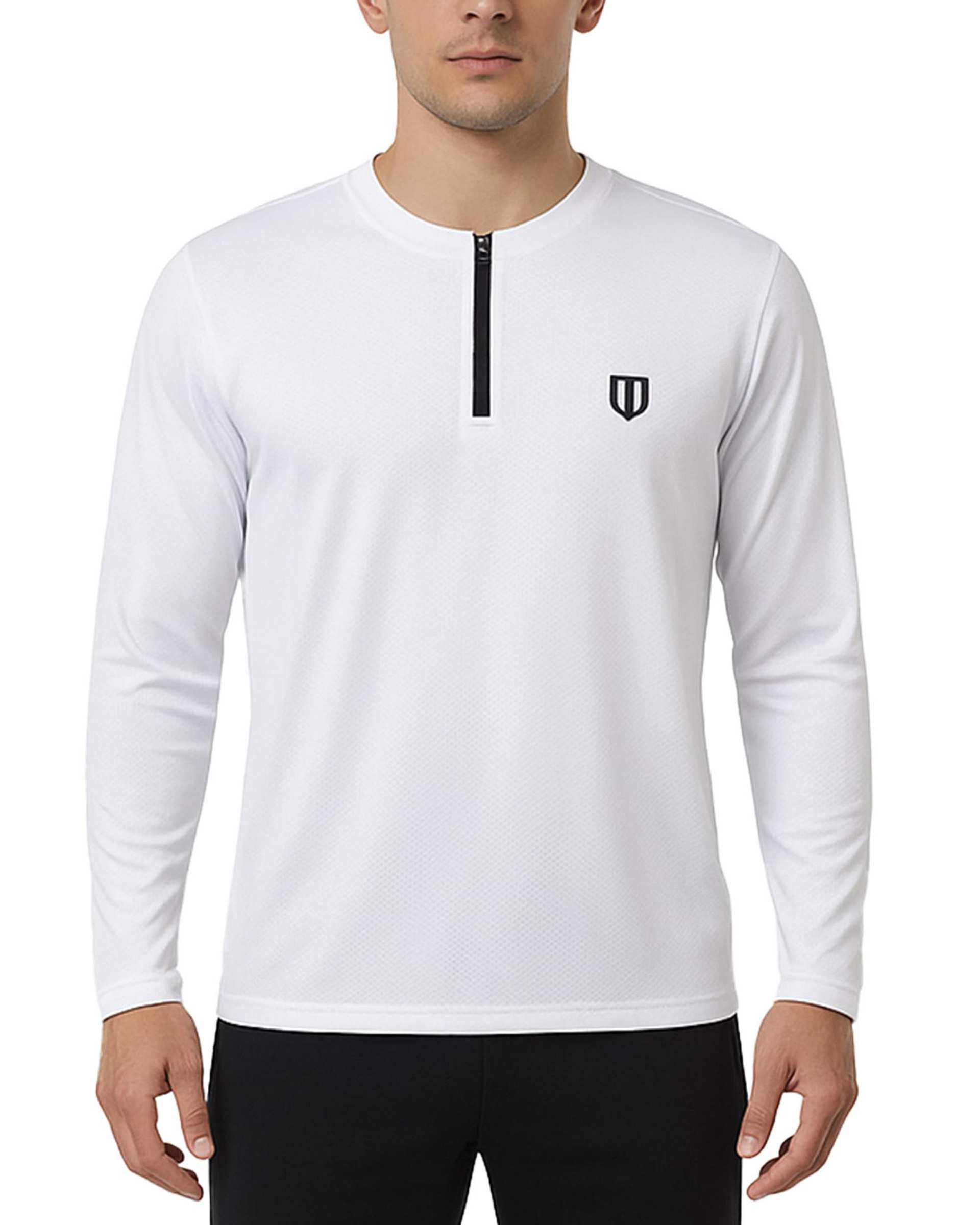 تیشرت ورزشی مردانه آستین بلند سفید یونی پرو Unipro کد 912554401