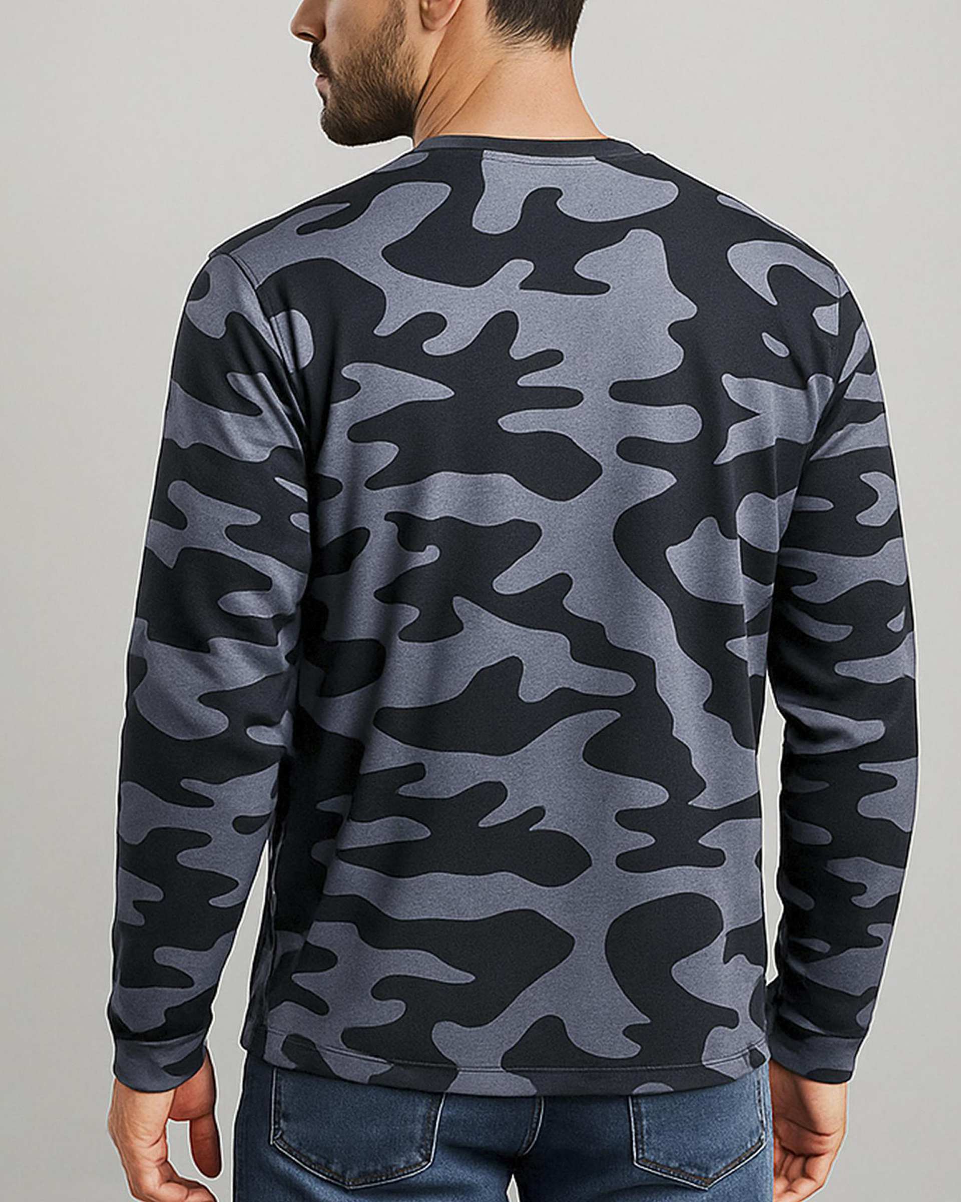 تیشرت ورزشی مردانه آستین بلند طوسی ارتشی یونی پرو Unipro کد 912554401