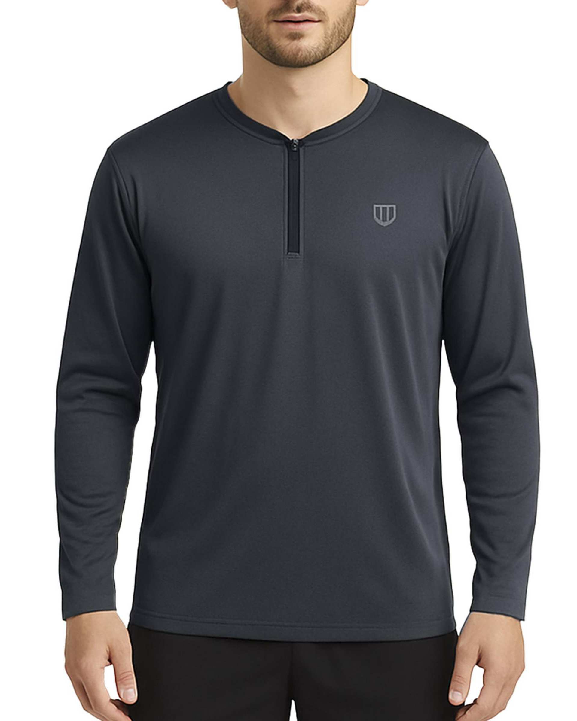 تیشرت ورزشی مردانه آستین بلند زغالی یونی پرو Unipro کد 912554401