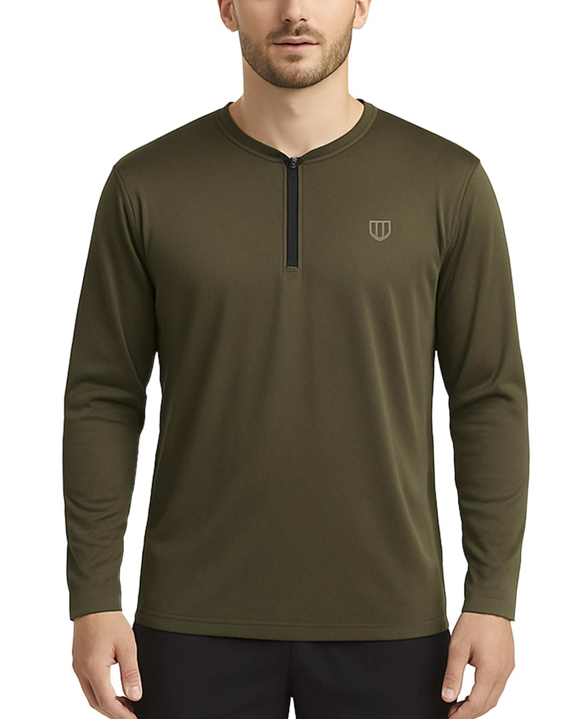 تیشرت ورزشی مردانه آستین بلند سبز یونی پرو Unipro کد 912554401