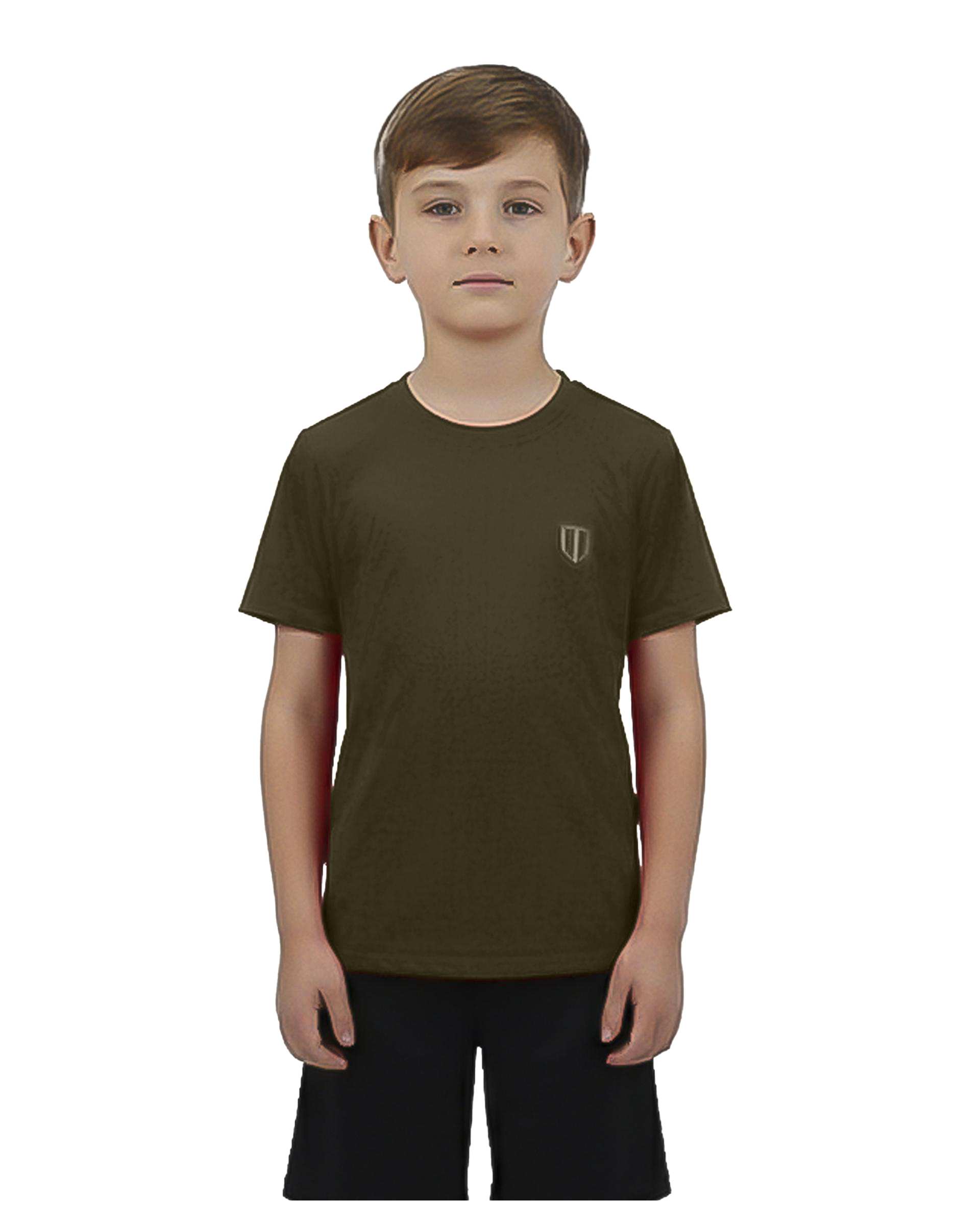 تیشرت ورزشی بچگانه سبز زیتونی یونی پرو Unipro کد 712125101
