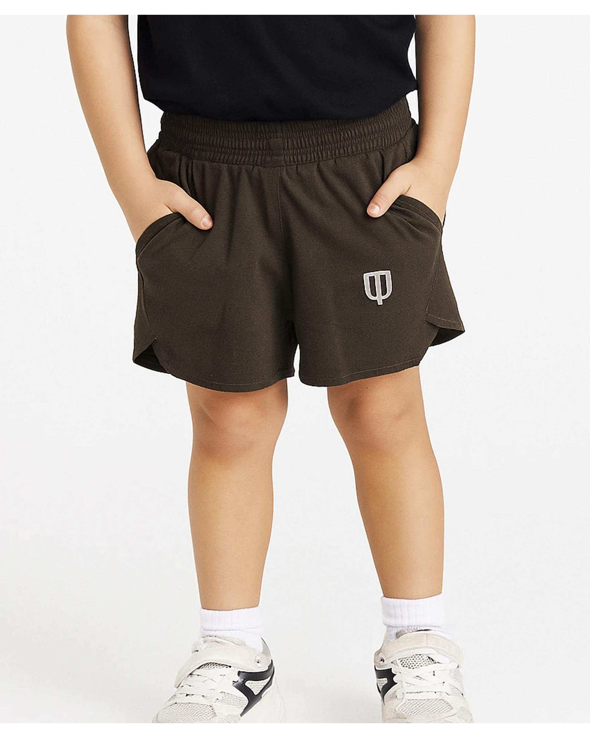 شلوارک ورزشی بچگانه سبز زیتونی یونی پرو Unipro کد 712155101